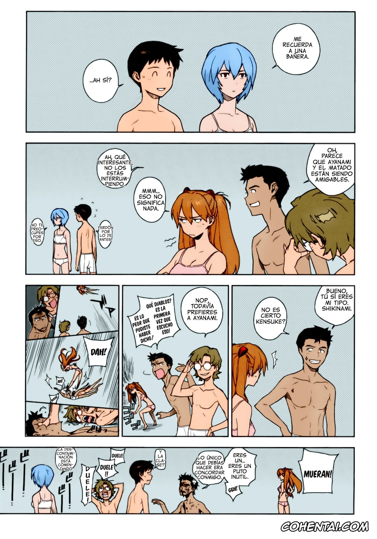 Neon Genesis Evangelion xxx, Asuka Langley Soryu xxx, Kensuke Aida xxx, Mari Illustrious Makinami xxx, Rei Ayanami xxx, Shinji Ikari xxx, Touji Suzuhara xxx, LIKE A BEAST (Neon Genesis Evangelion), pagina 10