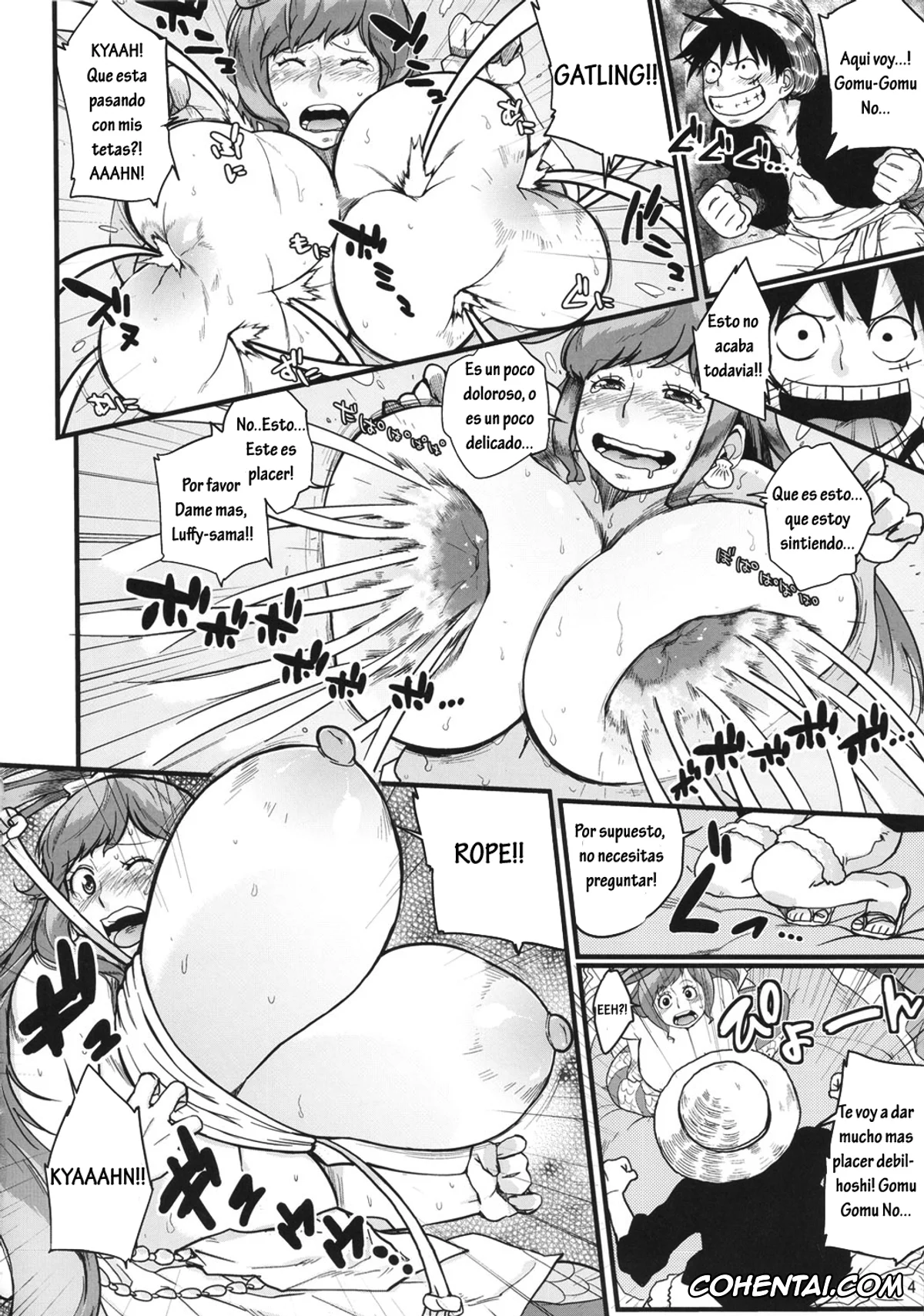 One Piece hentai, Monkey D. Luffy hentai, Shirahoshi hentai, Hybrid Tsuushin Vol. 10 (One Piece), pagina 3