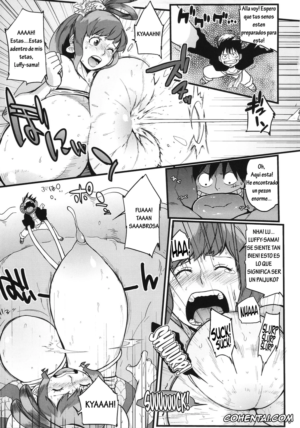 One Piece xxx, Monkey D. Luffy xxx, Shirahoshi xxx, Hybrid Tsuushin Vol. 10 (One Piece), pagina 4