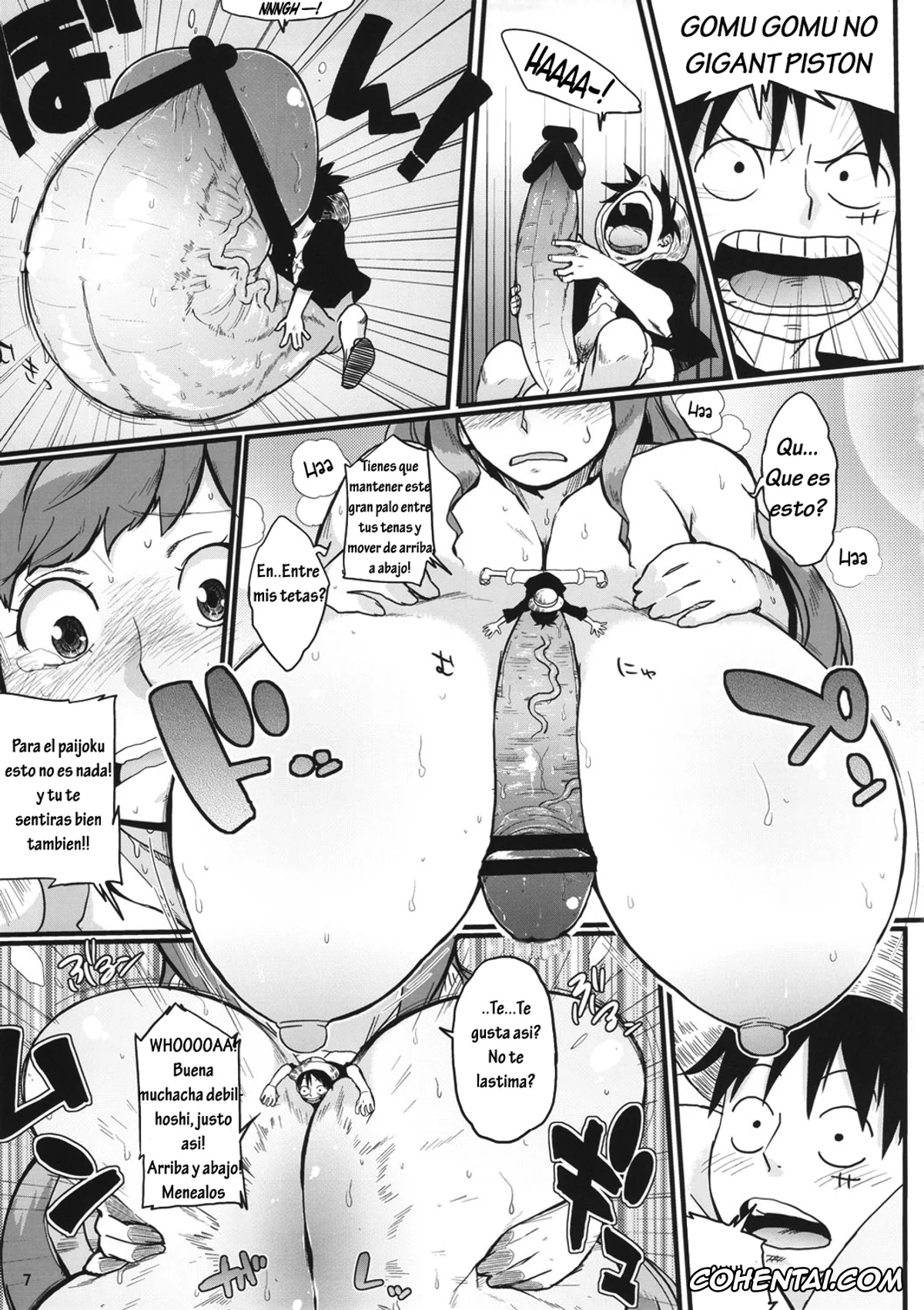 One Piece hentai, Monkey D. Luffy hentai, Shirahoshi hentai, Hybrid Tsuushin Vol. 10 (One Piece), pagina 6