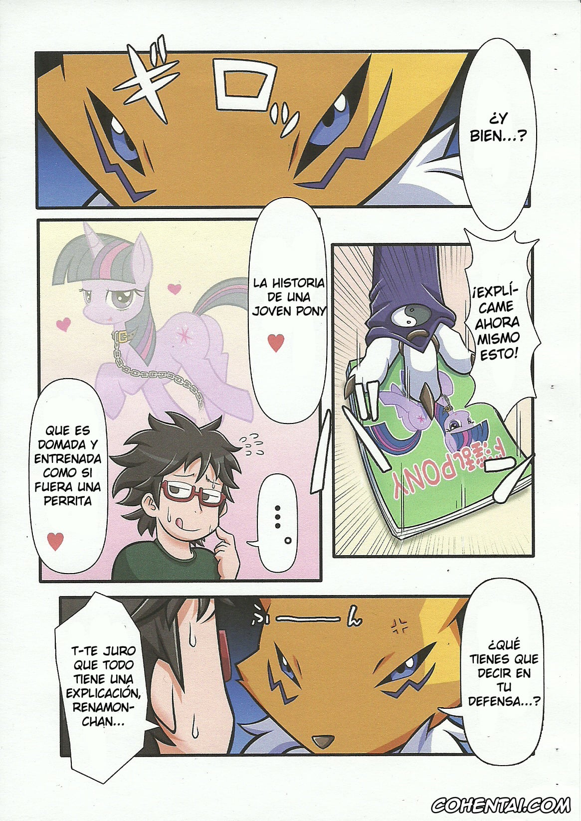 Digimon porno, Renamon porno, Oidemase Mofu-ya (Digimon), pagina 2