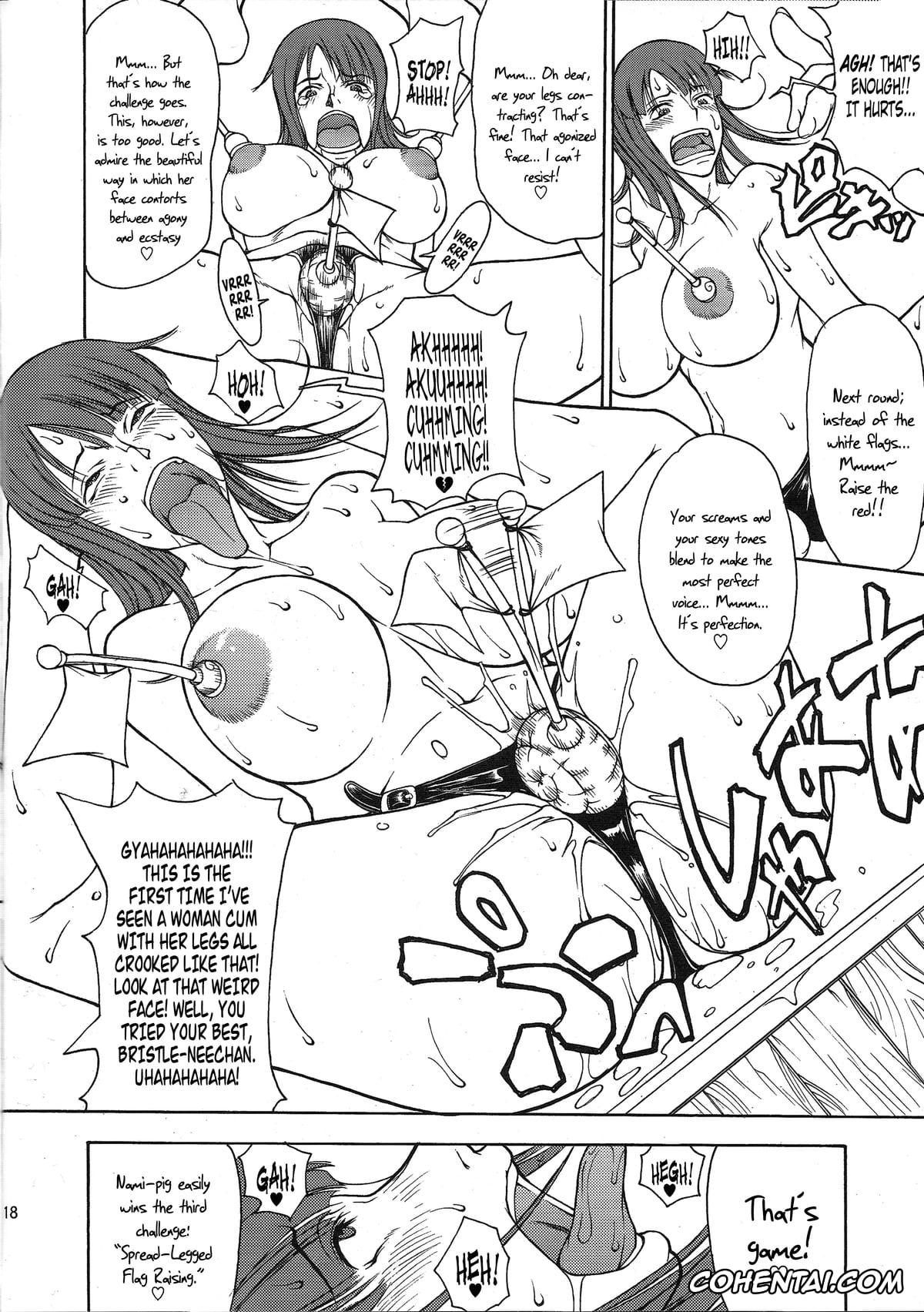 One Piece hentai, Nami hentai, Nico Robin hentai, Sadi-chan hentai, Momojita Onsen Daienkai!! (One Piece), pagina 15