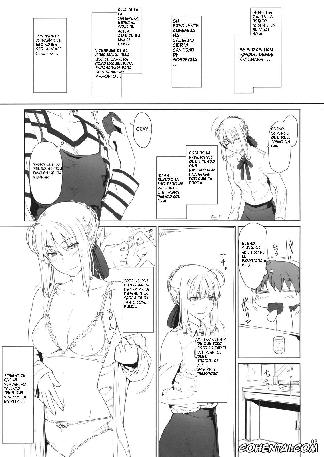 Fate/stay night hentai, Saber | Arturia Pendragon hentai, Tosaka-ke no Kakei Jijou 9 (Fate/stay night), pagina 3