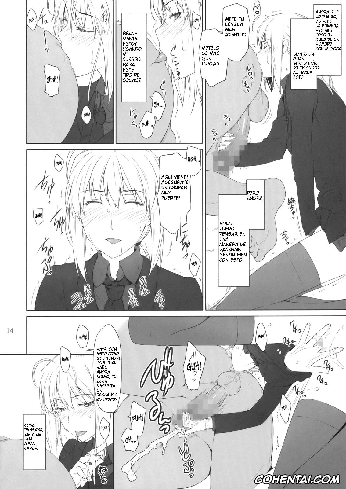 Fate/stay night porno, Saber | Arturia Pendragon porno, Tosaka-ke no Kakei Jijou 9 (Fate/stay night), pagina 14