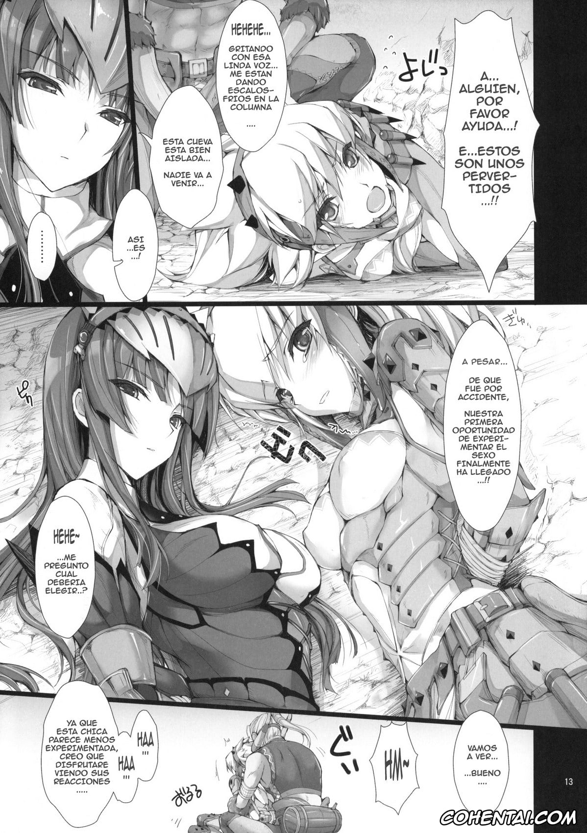 Monster Hunter hentai, Kirin hentai, Monhan no Erohon 8 (Monster Hunter), pagina 12
