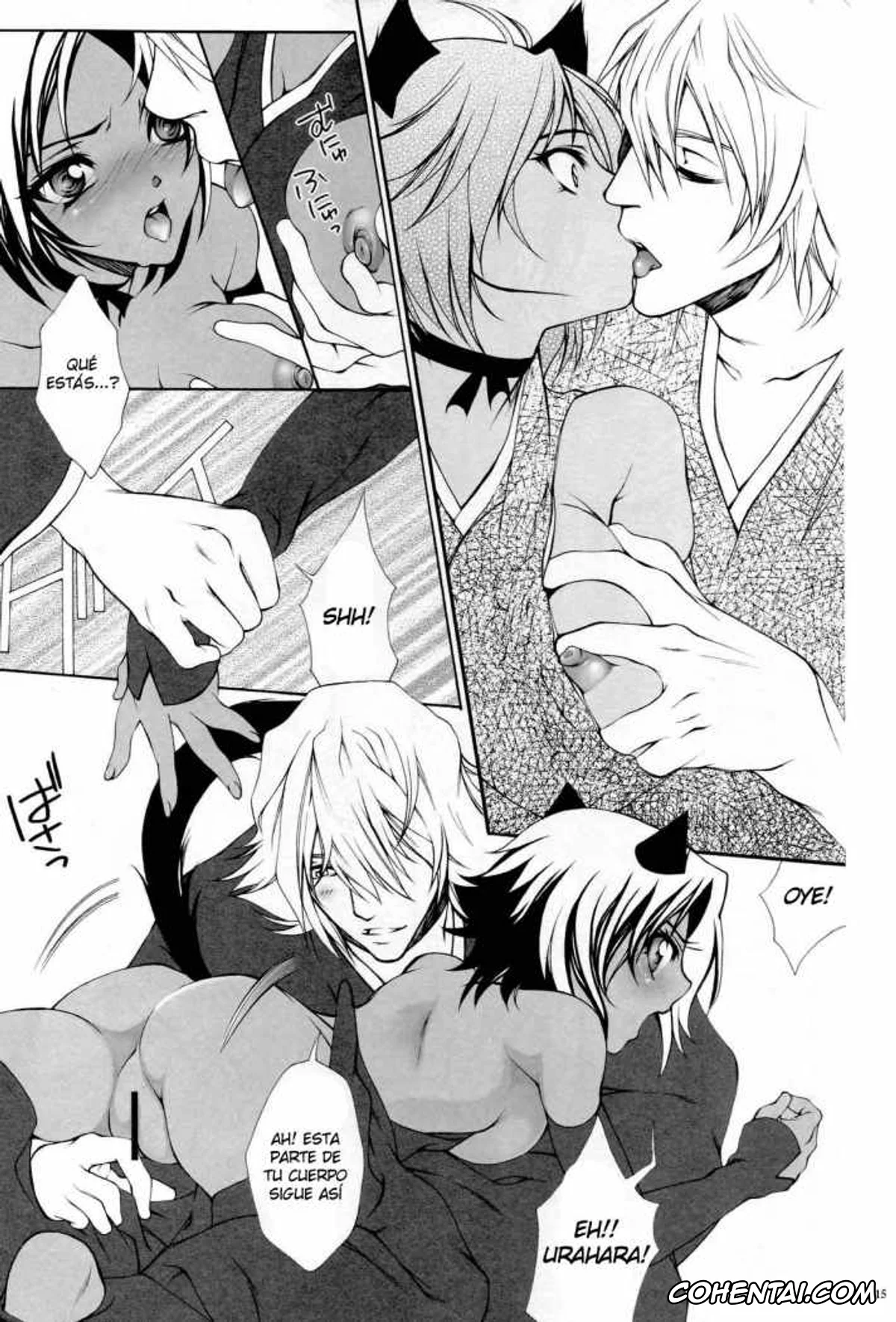 Bleach porno, Kisuke Urahara porno, Nemu Kurotsuchi porno, Renji Abarai porno, Rukia Kuchiki porno, Uryuu Ishida porno, Yoruichi Shihoin porno, Josei Shinigami Kyoukai Shisetsu Shienbu Kaihou (Bleach), pagina 14