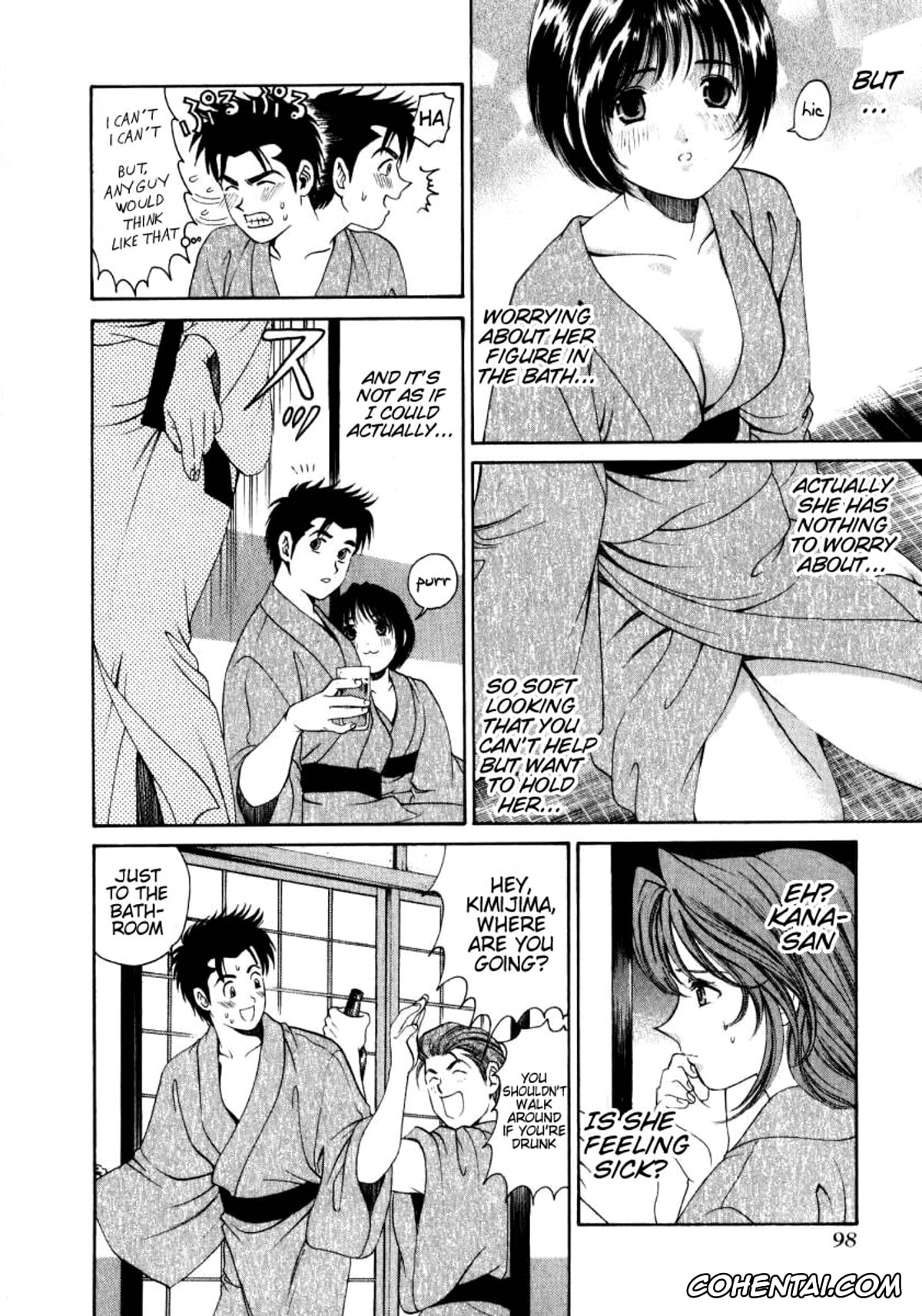 Manga porno, Tankoubon porno, Virgin Na Kankei 1, pagina 98