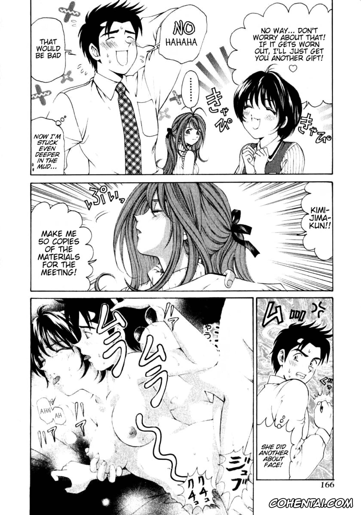 Manga porno, Tankoubon porno, Virgin Na Kankei 1, pagina 167
