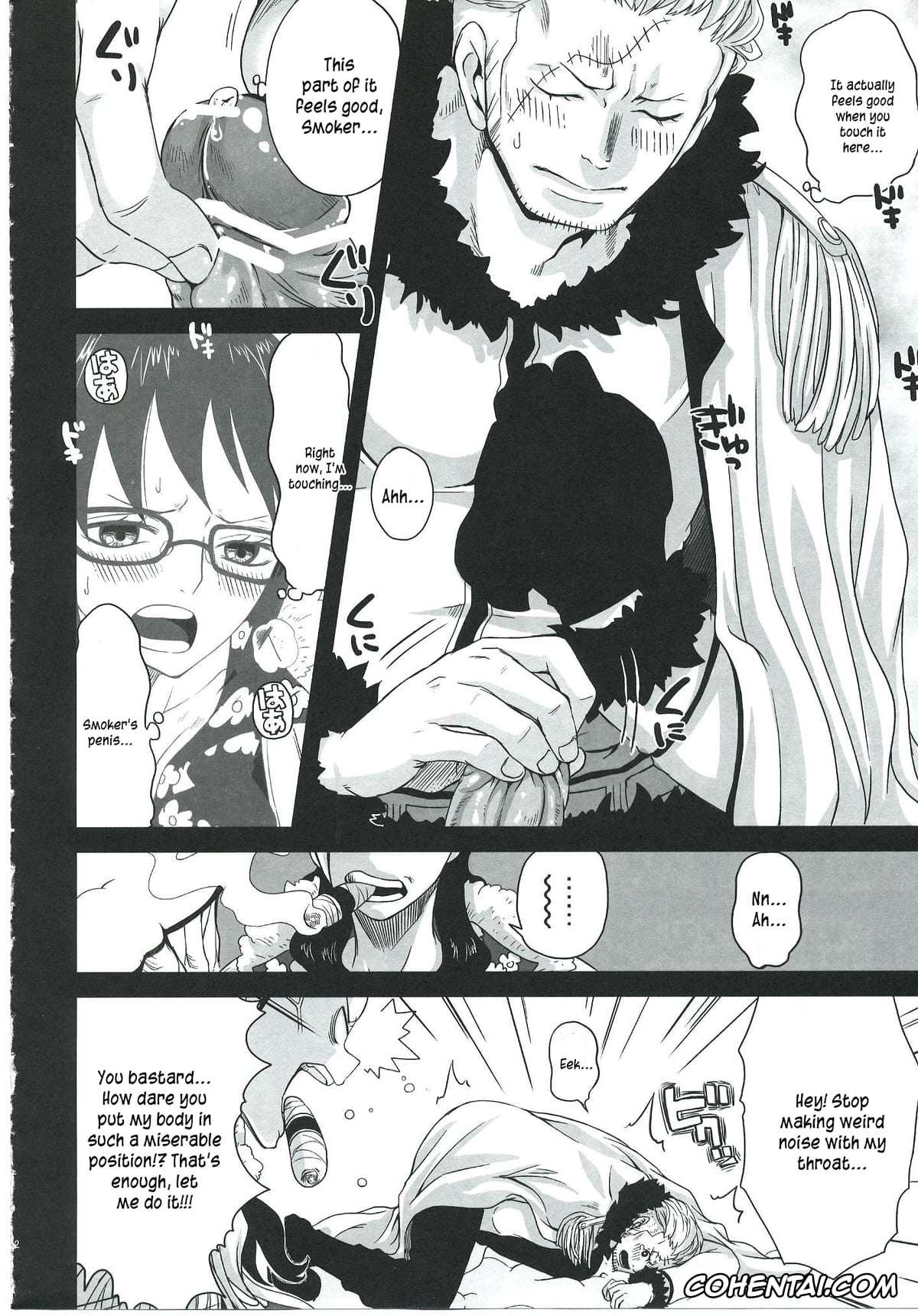 One Piece hentai, Smoker hentai, Tashigi hentai, Exchange (One Piece), pagina 9