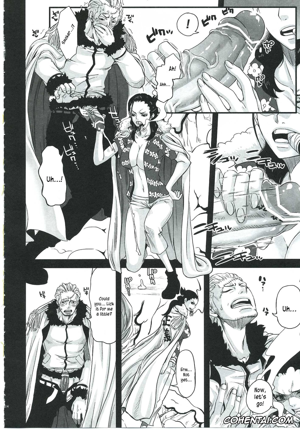 One Piece porno, Smoker porno, Tashigi porno, Exchange (One Piece), pagina 11