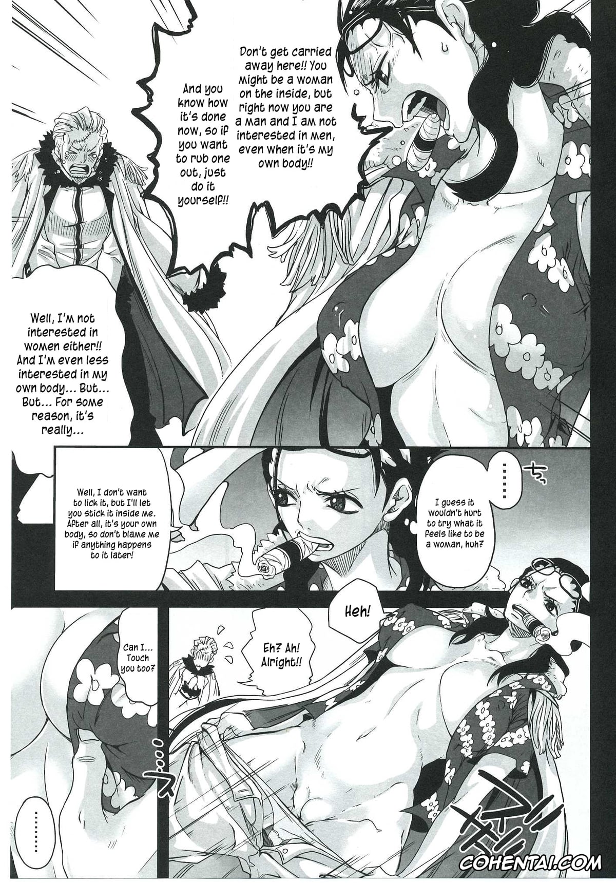 One Piece hentai, Smoker hentai, Tashigi hentai, Exchange (One Piece), pagina 12