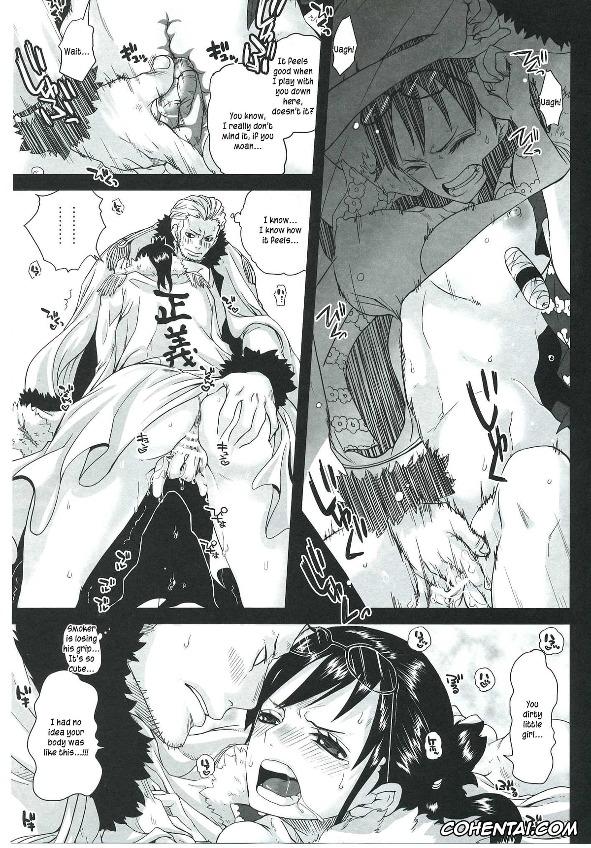 One Piece hentai, Smoker hentai, Tashigi hentai, Exchange (One Piece), pagina 18
