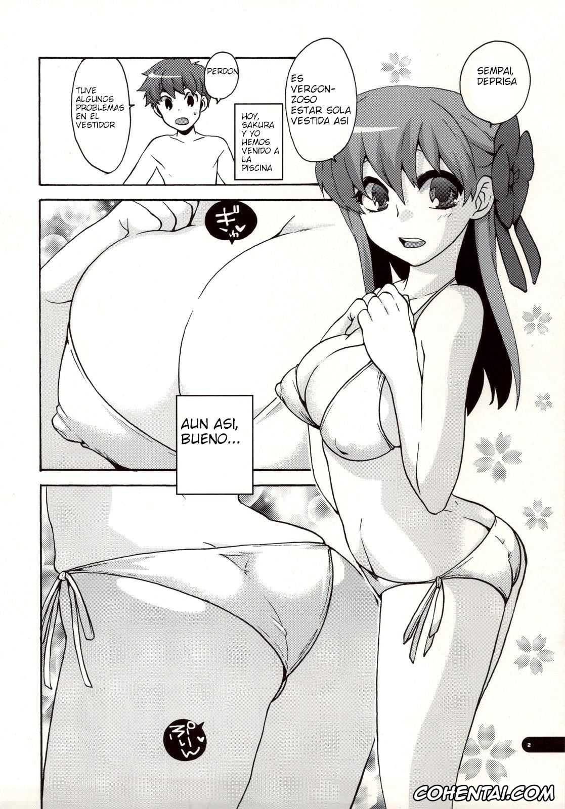 Fate/stay night hentai, Sakura Matou hentai, FOOL POOL (Fate/stay night), pagina 3