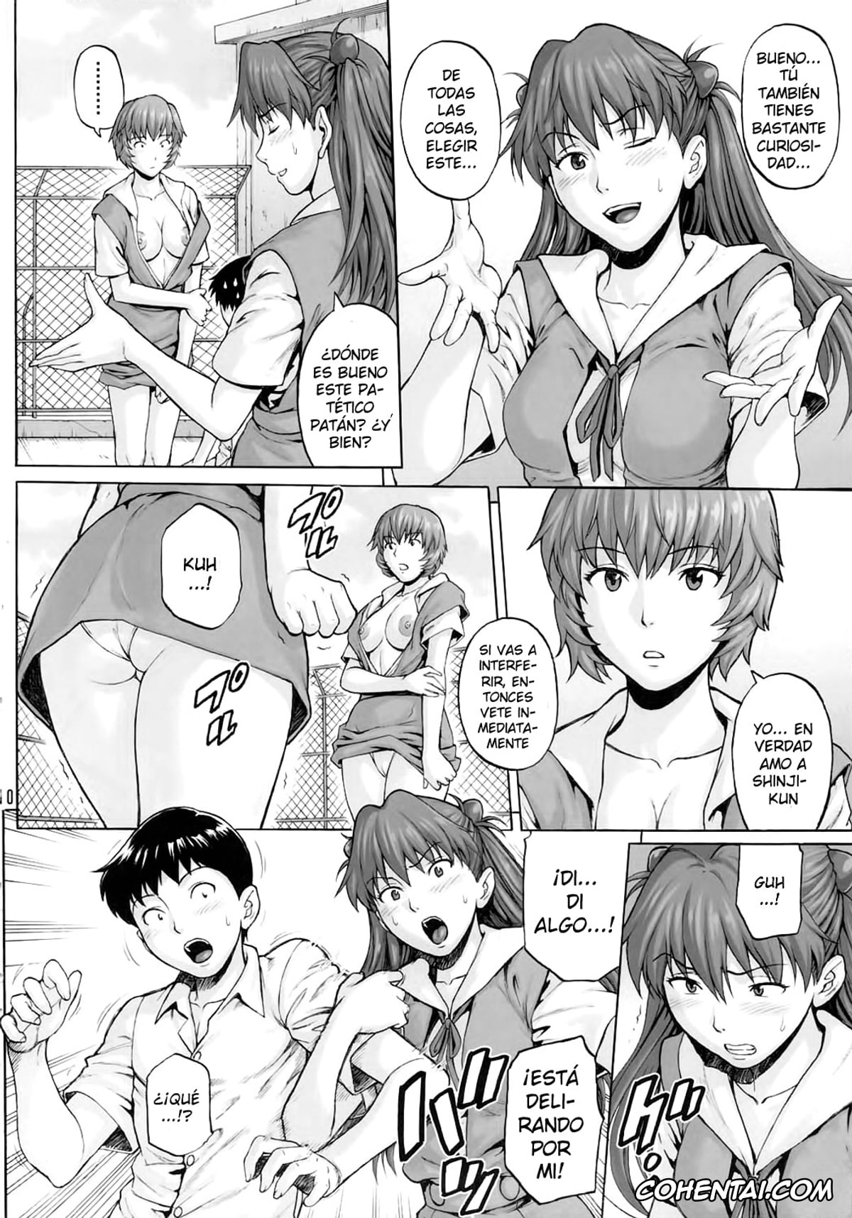 Neon Genesis Evangelion hentai, Asuka Langley Soryu hentai, Rei Ayanami hentai, Shinji Ikari hentai, DUAL WING (Neon Genesis Evangelion), pagina 9