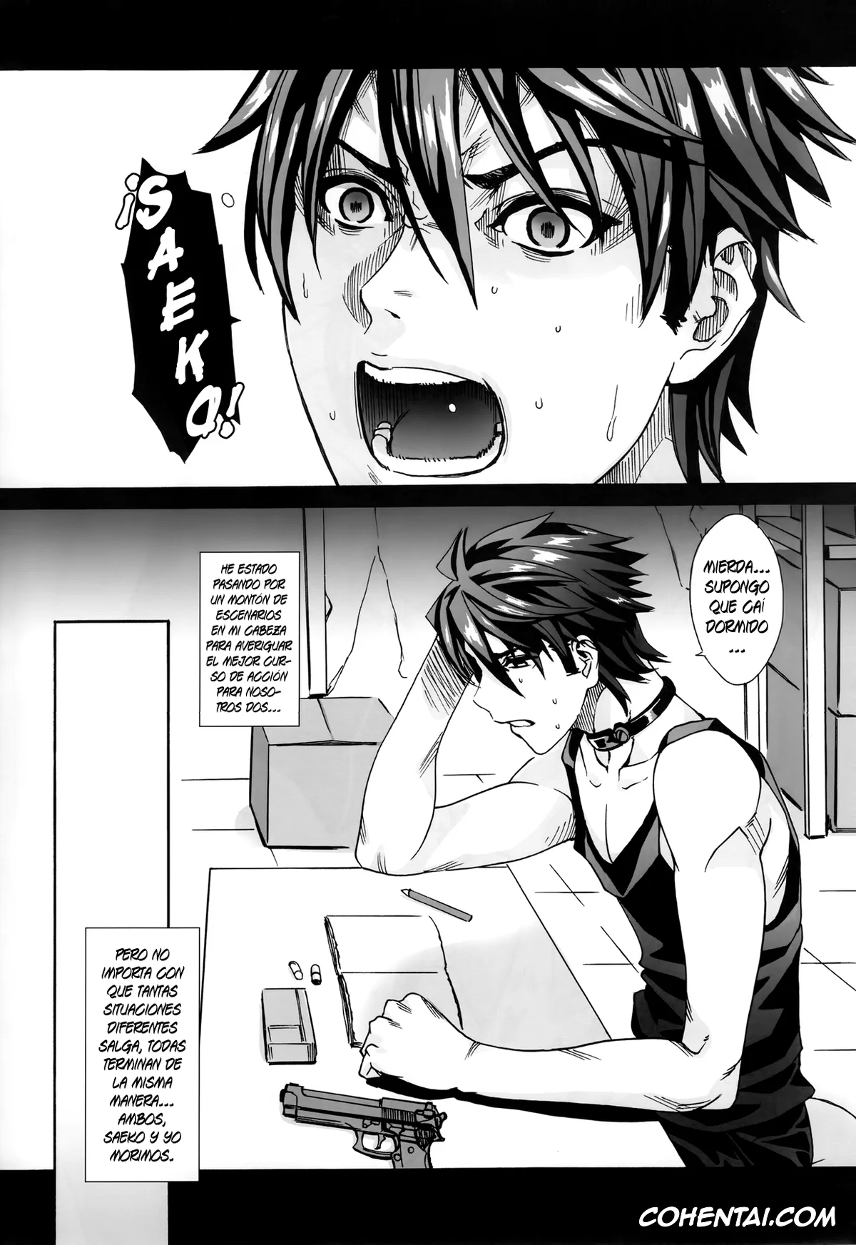 Highschool Of The Dead hentai, Saeko Busujima hentai, Takashi Komuro hentai, Kiss of the Dead 2 (Highschool of The Dead), pagina 9
