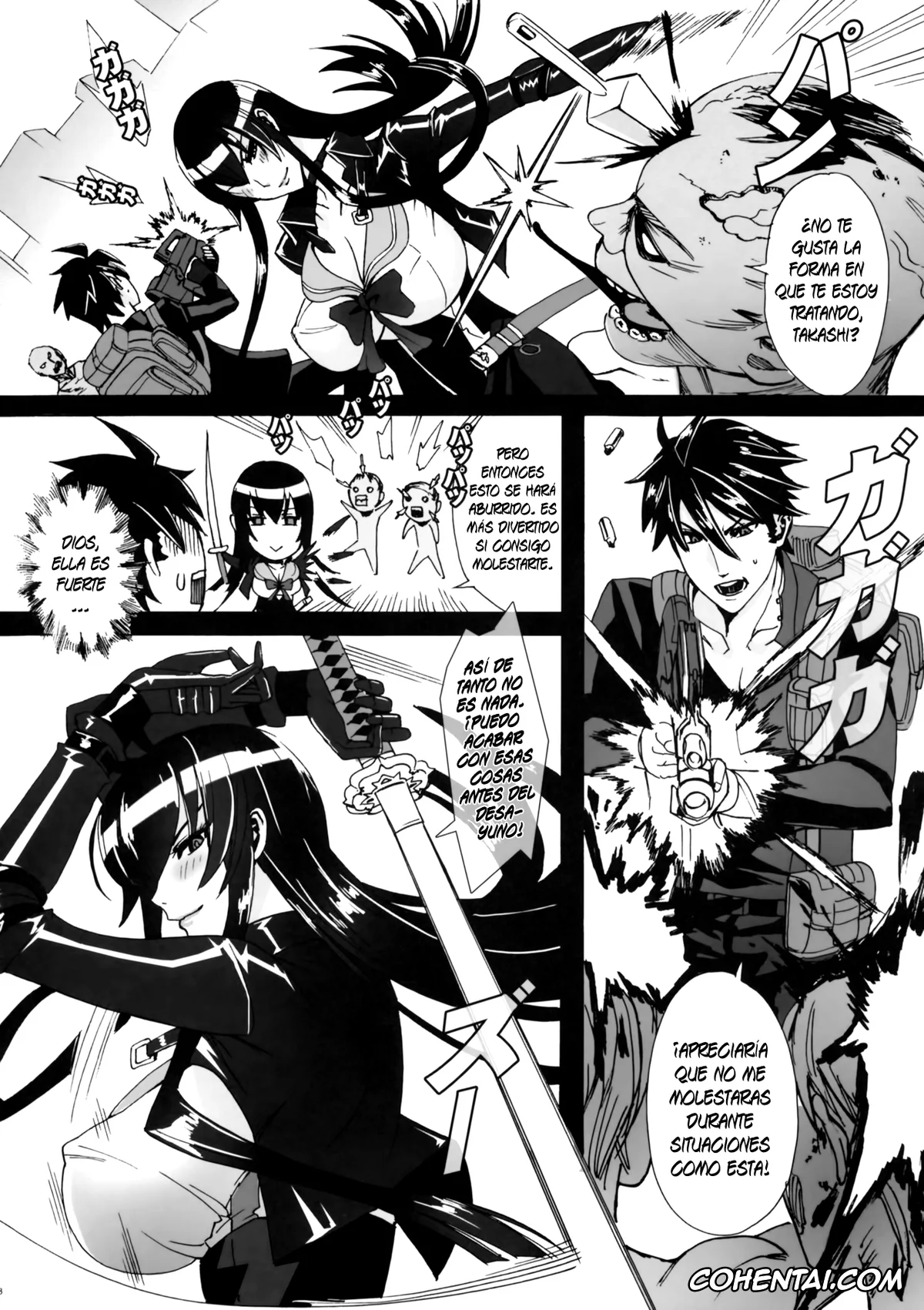 Highschool Of The Dead porno, Saeko Busujima porno, Takashi Komuro porno, Kiss of the Dead (Highschool of The Dead), pagina 8