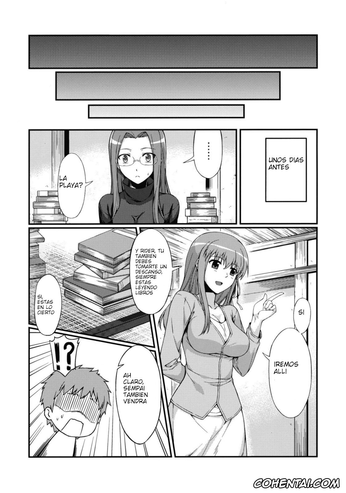 Fate/stay night porno, Rider porno, Shirou Emiya porno, Rider-san to Kaisuiyoku. (Fate/stay night), pagina 5