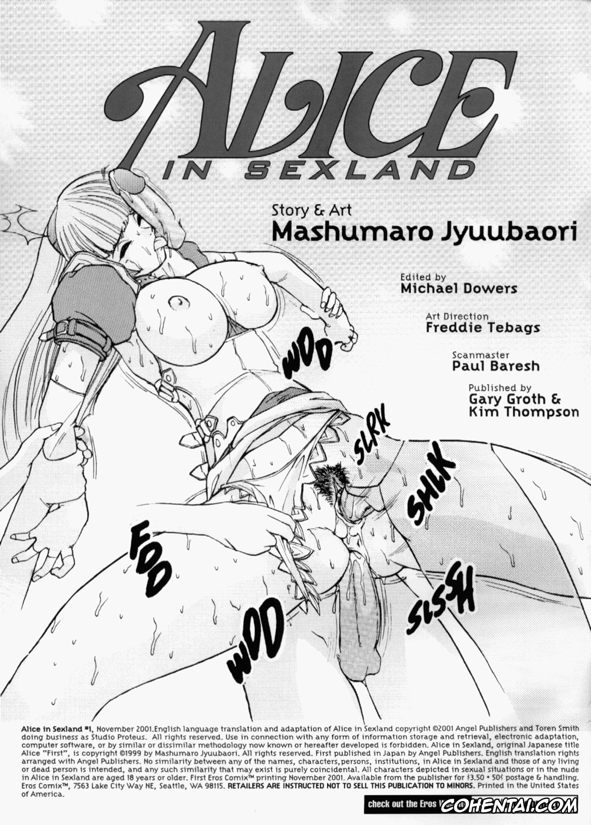 Alice In Wonderland porno, Alice Liddell porno, White Rabbit porno, ALICE FIRST Ch. 1 (Alice in Sexland 1), pagina 2