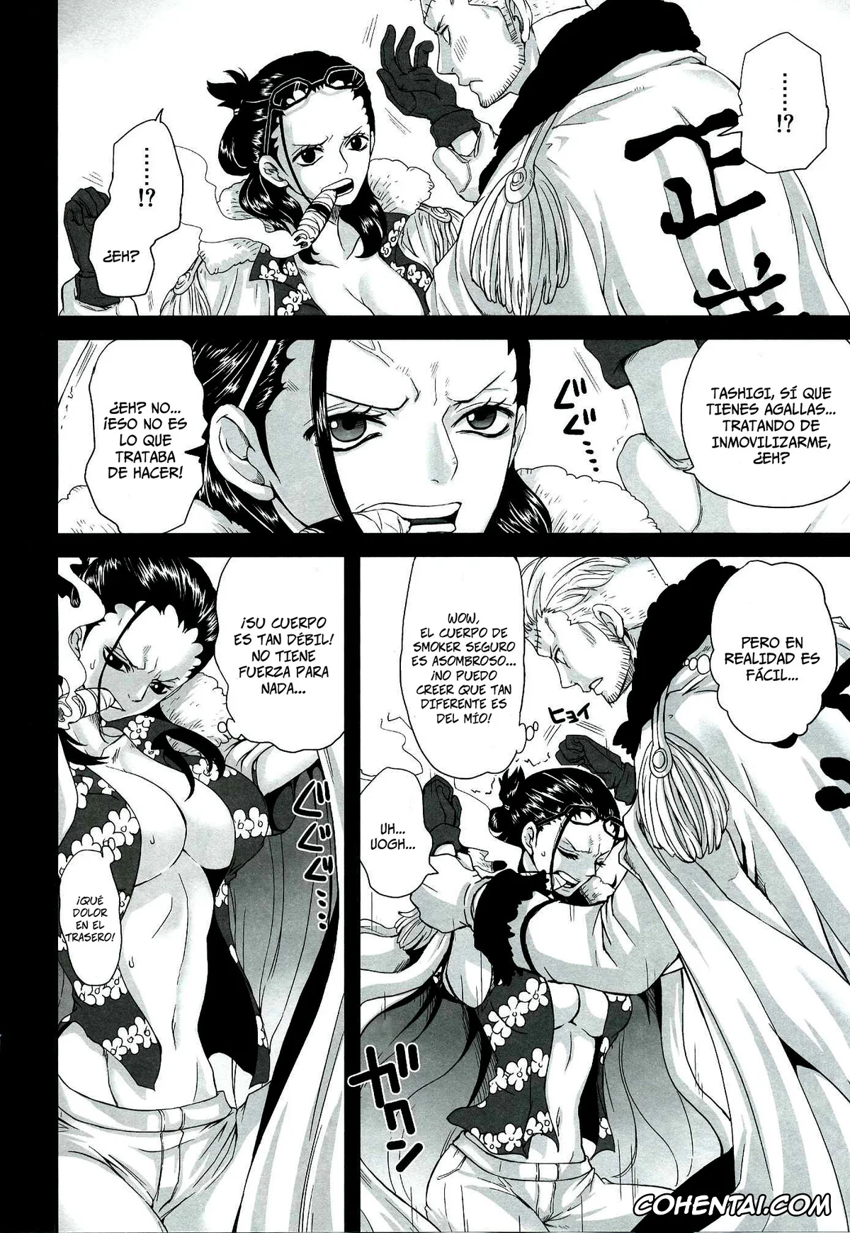 One Piece hentai, Smoker hentai, Tashigi hentai, Exchange (One Piece), pagina 3