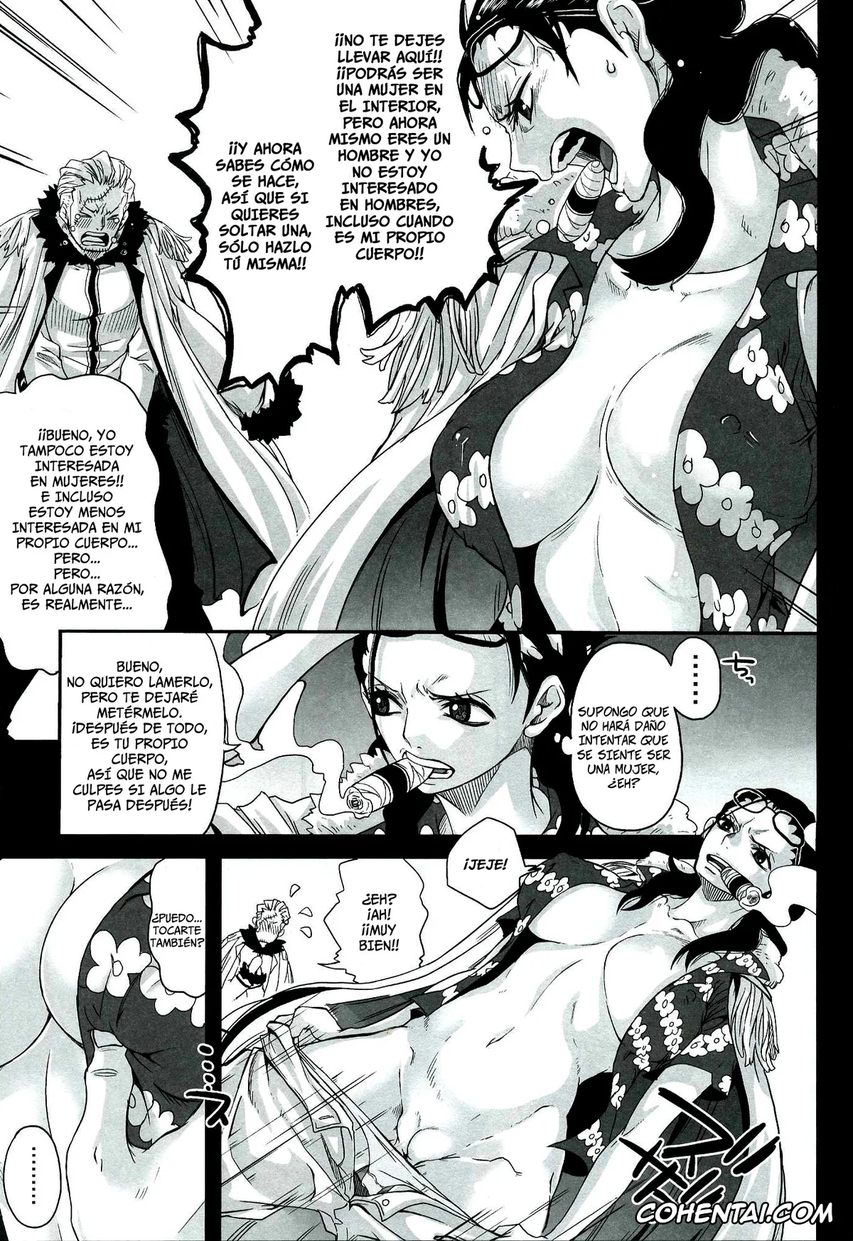 One Piece hentai, Smoker hentai, Tashigi hentai, Exchange (One Piece), pagina 12