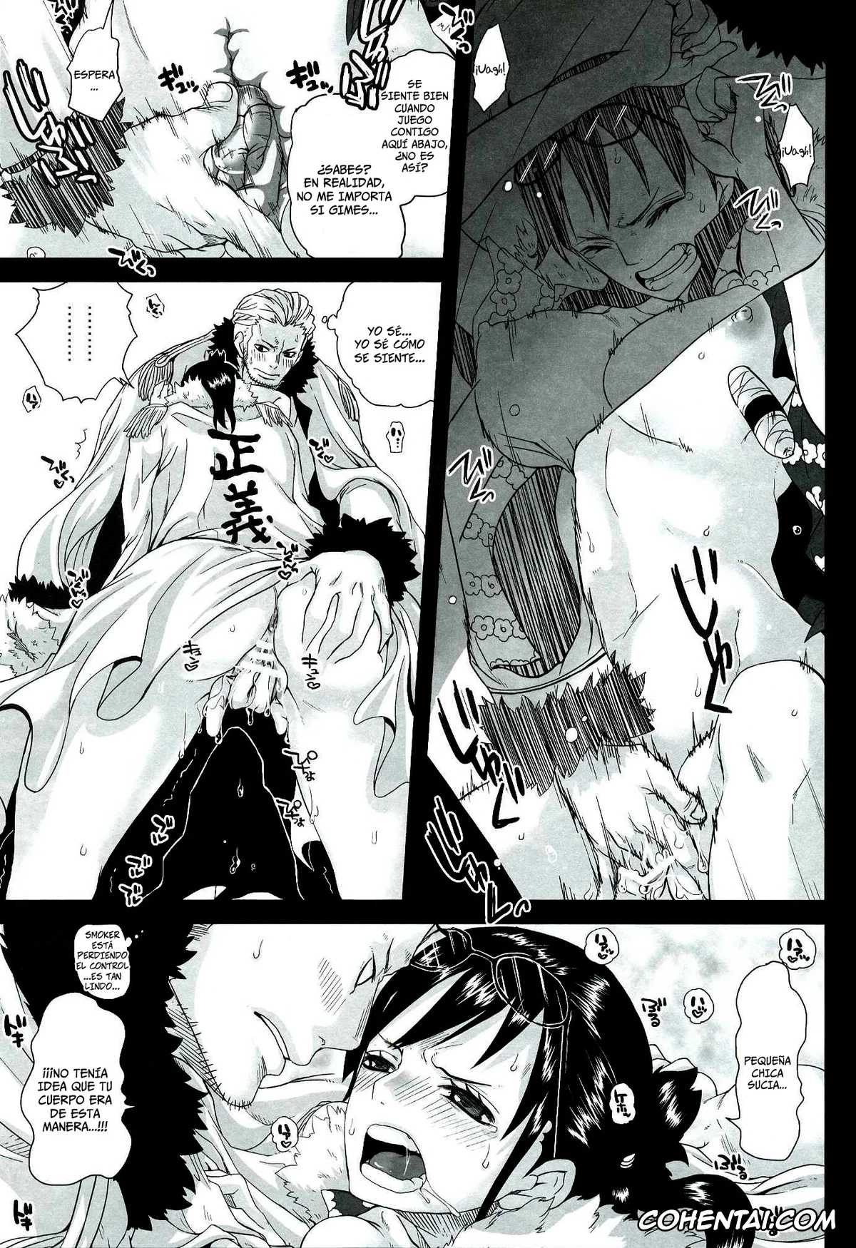 One Piece hentai, Smoker hentai, Tashigi hentai, Exchange (One Piece), pagina 18