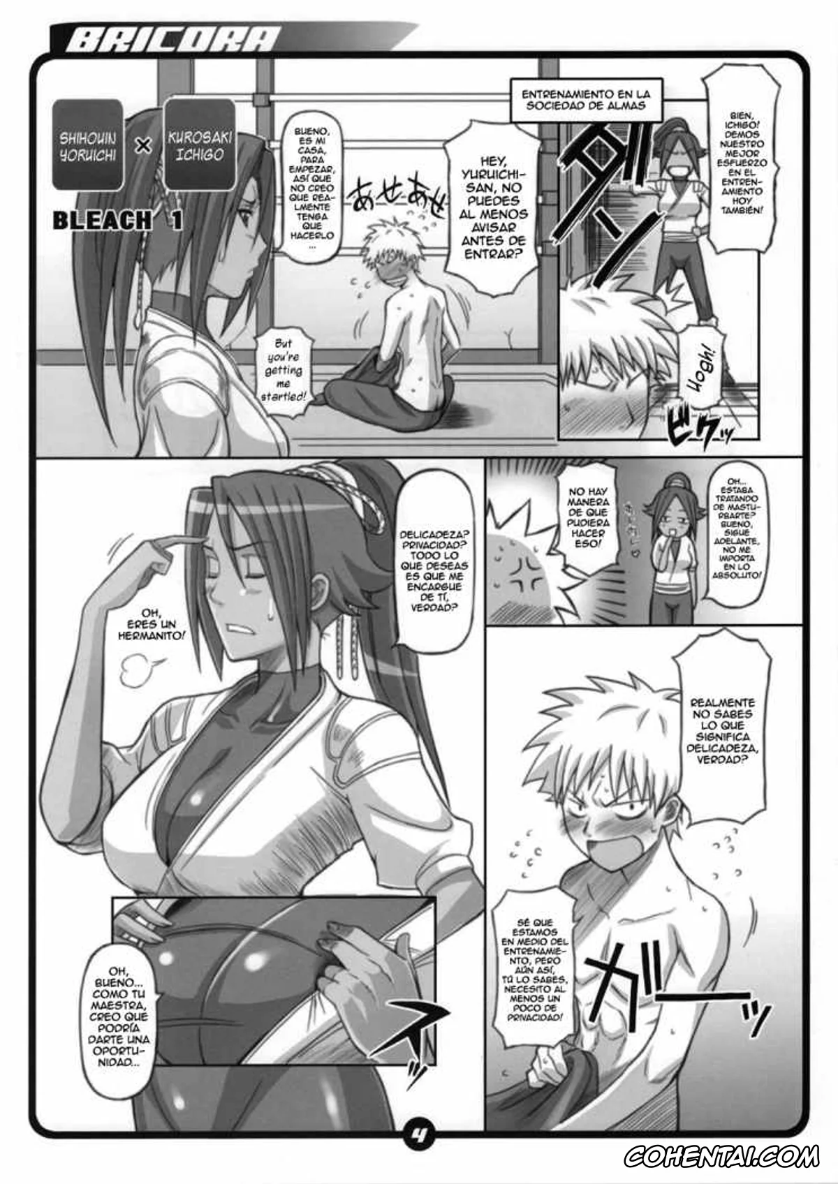 Bleach porno, Ichigo Kurosaki porno, Isane Kotetsu porno, Nanao Ise porno, Retsu Unohana porno, Rukia Kuchiki porno, Shunsui Kyouraku porno, Yoruichi Shihoin porno, BRICOLA (Bleach), pagina 2