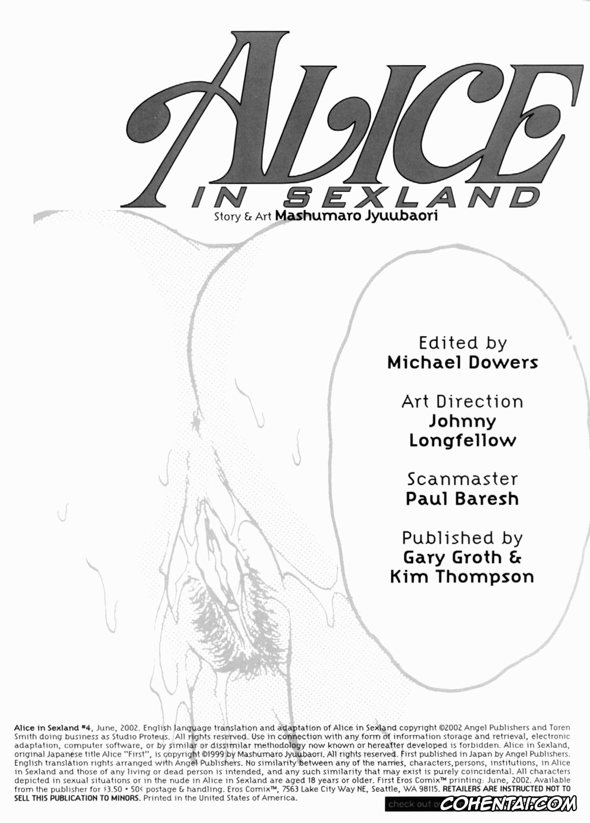 Alice In Wonderland porno, Alice Liddell porno, Cheshire Cat porno, White Rabbit porno, ALICE FIRST Ch. 4 (Alice in Sexland 4), pagina 2