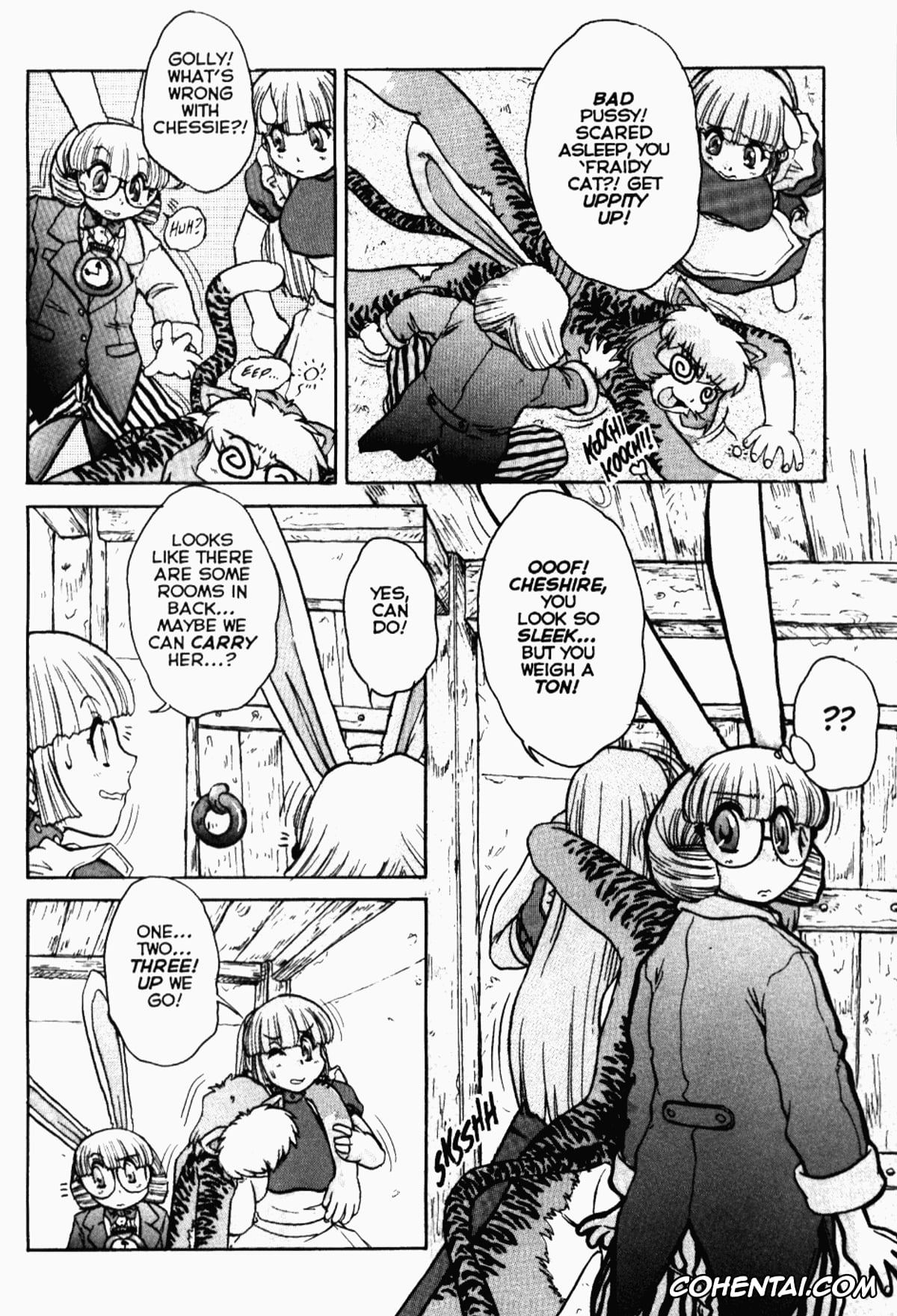 Alice In Wonderland porno, Alice Liddell porno, Cheshire Cat porno, White Rabbit porno, ALICE FIRST Ch. 4 (Alice in Sexland 4), pagina 17