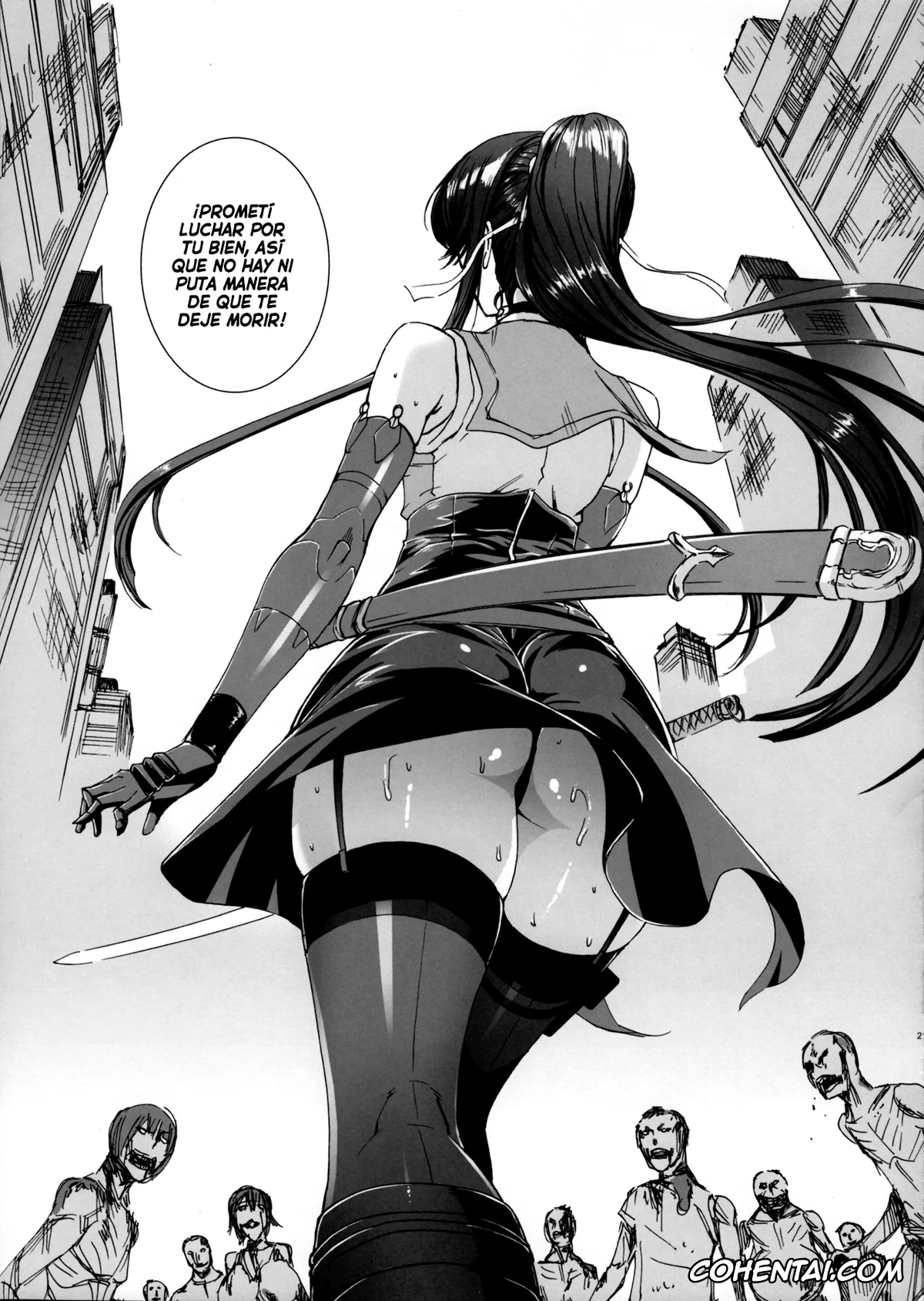 Highschool Of The Dead porno, Saeko Busujima porno, Takashi Komuro porno, Kiss of the Dead 3 (Highschool of The Dead), pagina 20