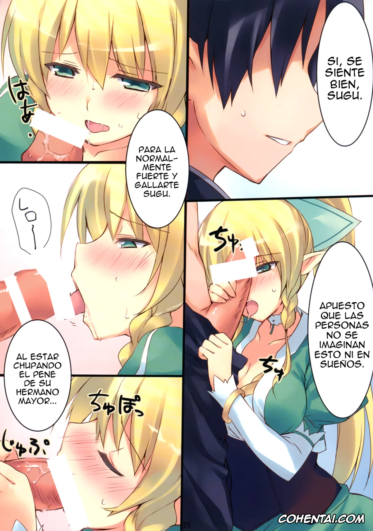 Sword Art Online hentai, Kazuto Kirigaya | Kirito hentai, Lyfa | Leafa hentai, Fairy SEED (Sword Art Online), pagina 3