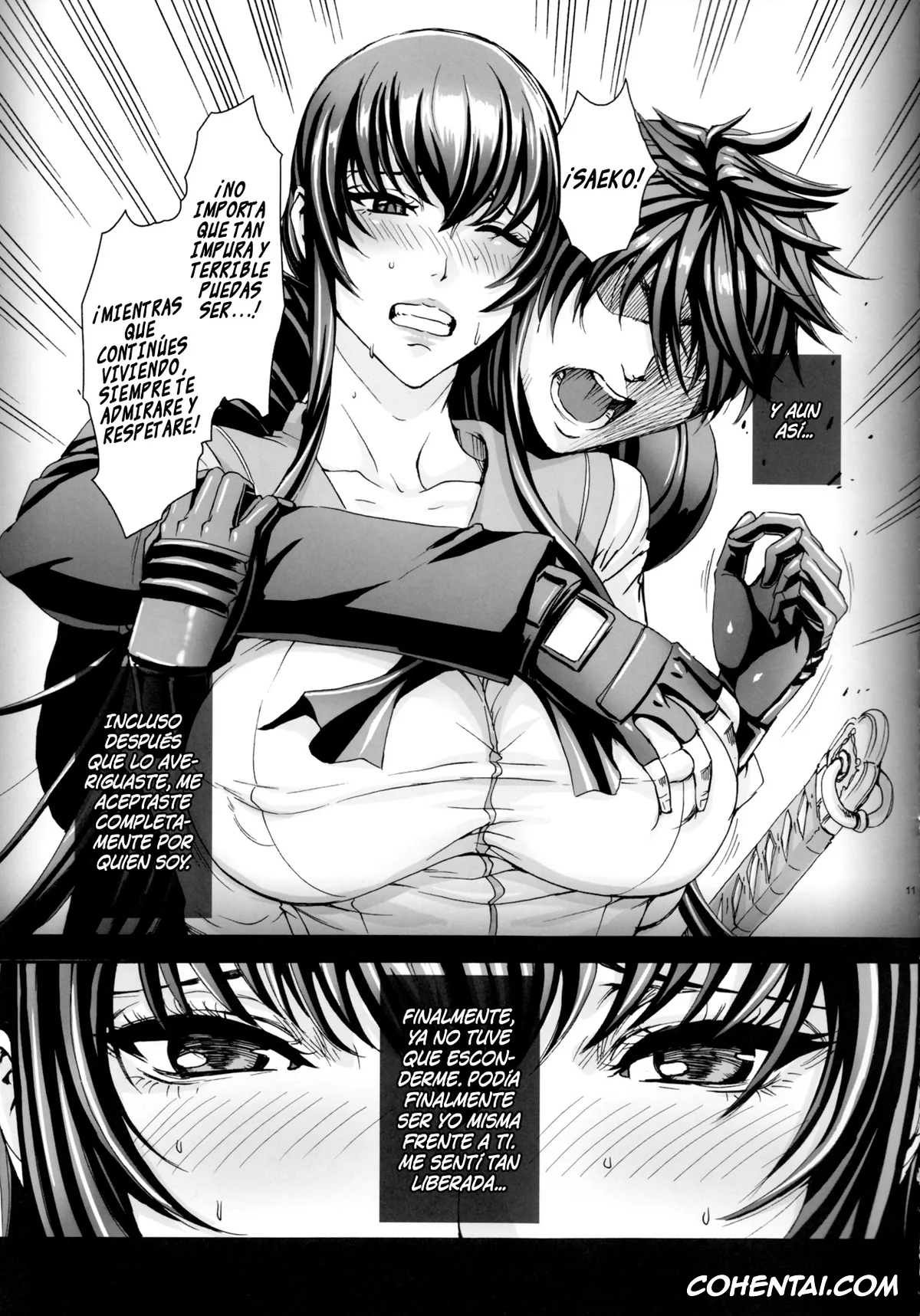 Highschool Of The Dead xxx, Saeko Busujima xxx, Takashi Komuro xxx, Kiss of the Dead 4 (Highschool of The Dead), pagina 10