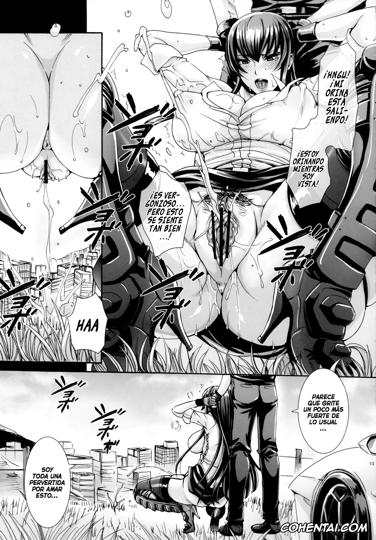 Highschool Of The Dead hentai, Saeko Busujima hentai, Takashi Komuro hentai, Kiss of the Dead 4 (Highschool of The Dead), pagina 12