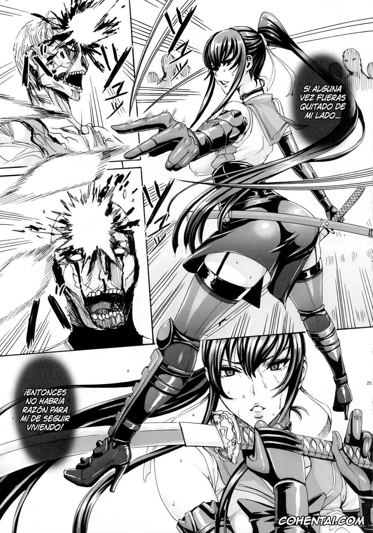 Highschool Of The Dead hentai, Saeko Busujima hentai, Takashi Komuro hentai, Kiss of the Dead 4 (Highschool of The Dead), pagina 24