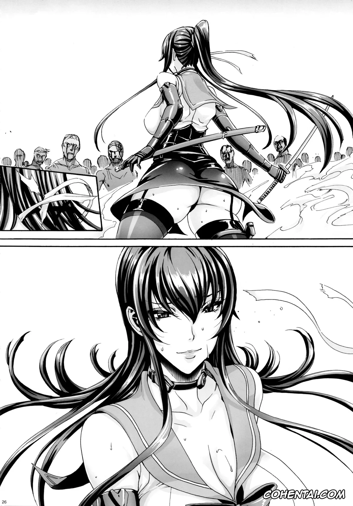 Highschool Of The Dead xxx, Saeko Busujima xxx, Takashi Komuro xxx, Kiss of the Dead 4 (Highschool of The Dead), pagina 25