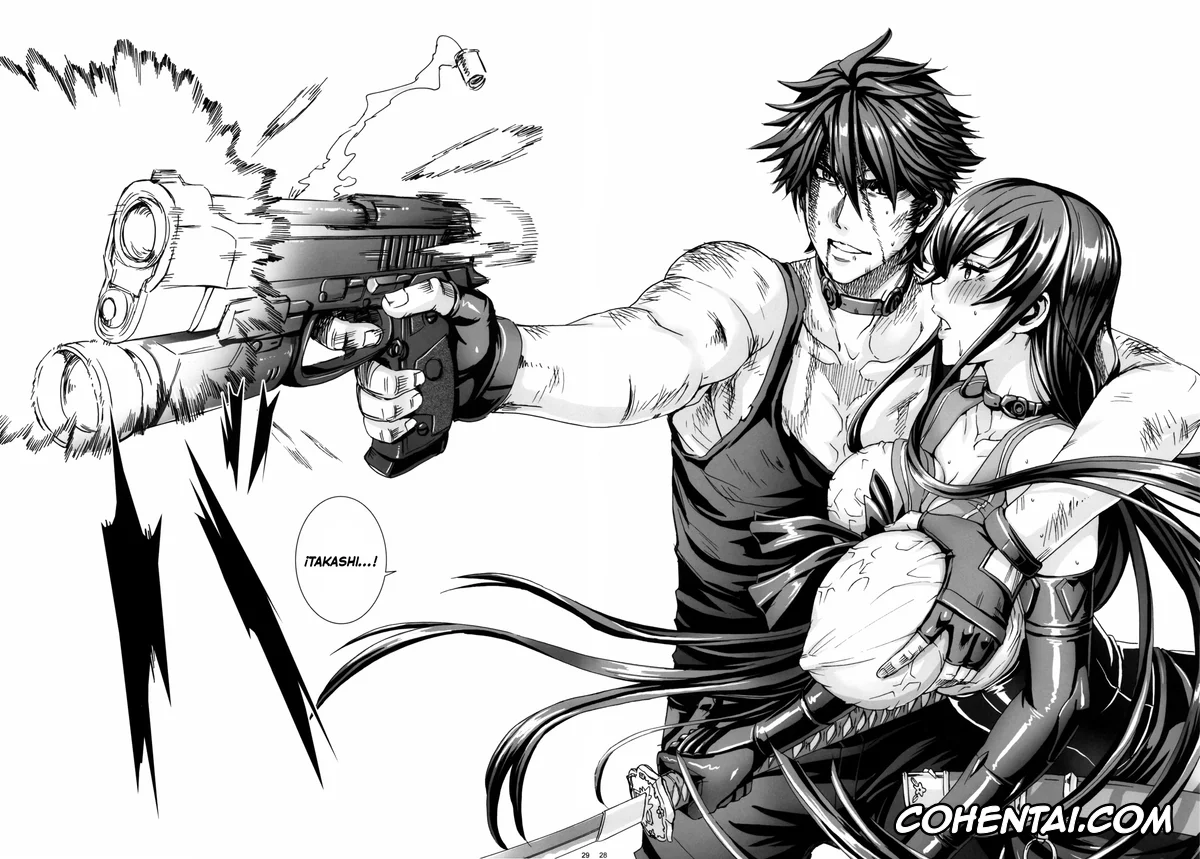 Highschool Of The Dead hentai, Saeko Busujima hentai, Takashi Komuro hentai, Kiss of the Dead 4 (Highschool of The Dead), pagina 27