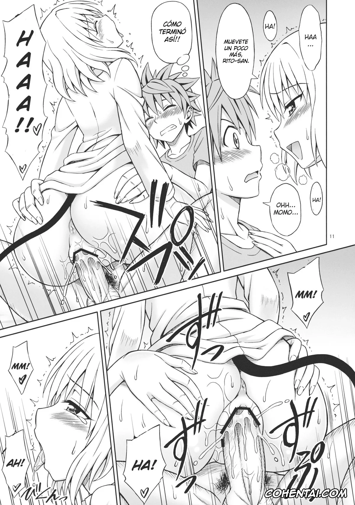 To Love-Ru porno, Golden Darkness porno, Momo Velia Deviluke porno, Rito Yuuki porno, ToLOVEru TRIP! (To Love-Ru Darkness), pagina 11