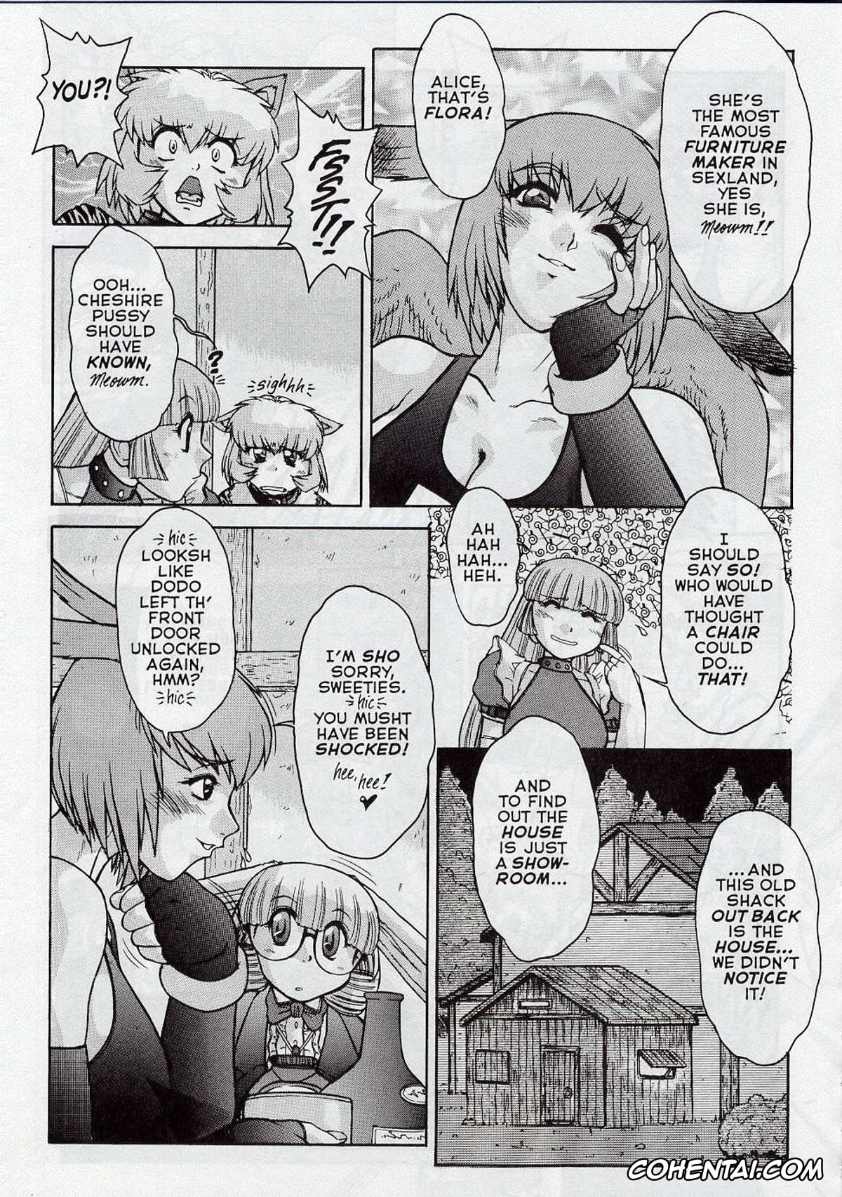 Alice In Wonderland hentai, Alice Liddell hentai, Cheshire Cat hentai, White Rabbit hentai, ALICE FIRST Ch. 5 (Alice in Sexland 5), pagina 9