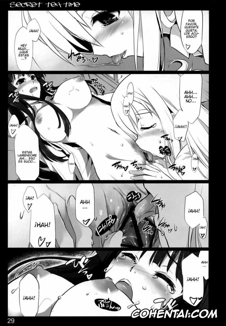 K-ON! xxx, Mio Akiyama xxx, Tsumugi Kotobuki xxx, secret tea time (K-ON!), pagina 28