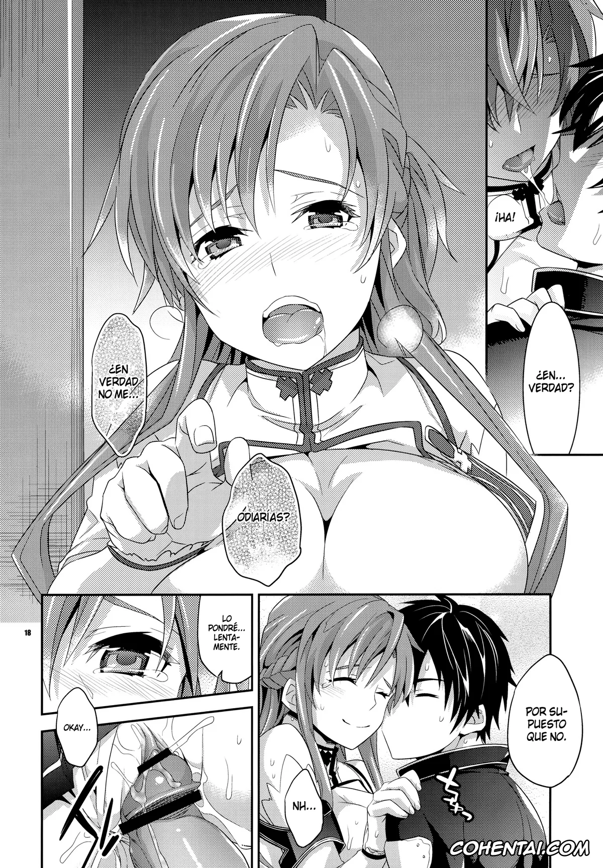 Sword Art Online porno, Asuna Yuuki porno, Kazuto Kirigaya | Kirito porno, C9-04 Nete mo Samete mo (Sword Art Online), pagina 17