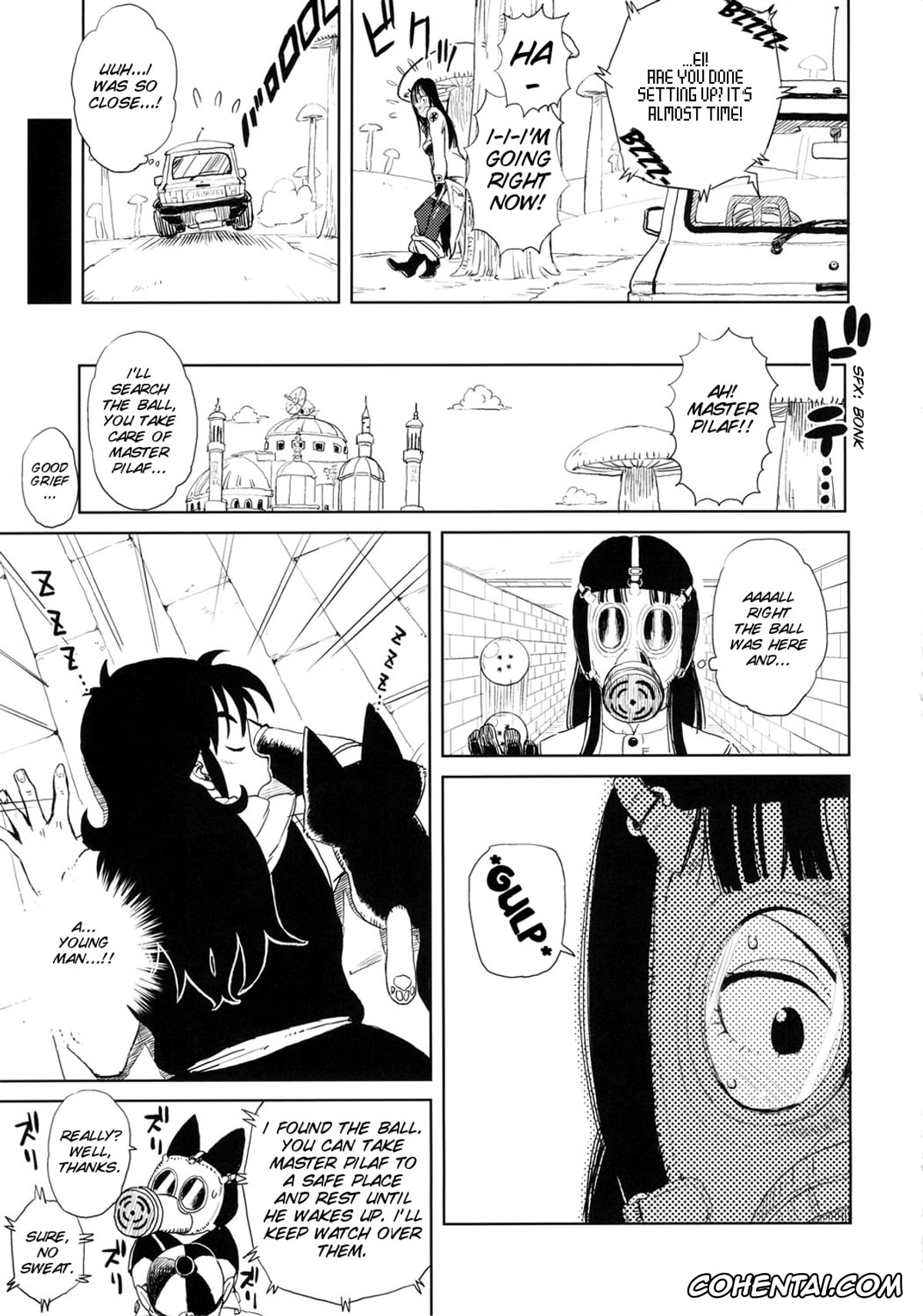 Dragon Ball hentai, Bulma Briefs hentai, Chi Chi hentai, Mai hentai, Yamcha hentai, BETWEEN THE LINES (Dragon Ball), pagina 9