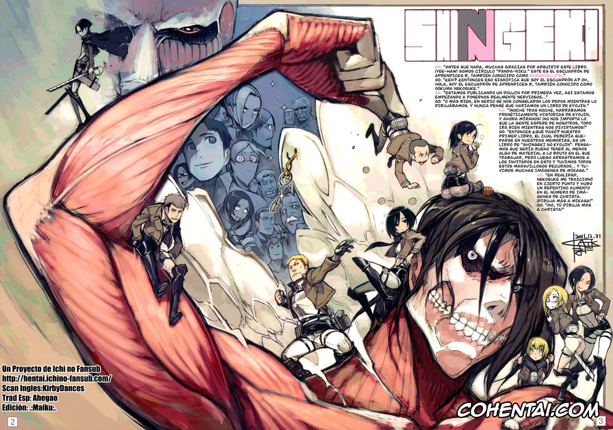 Shingeki No Kyojin | Attack On Titan porno, Annie Leonhart porno, Krista Lenz porno, Mikasa Ackerman porno, SHINNGEKI vol. 1 (Shingeki no Kyojin), pagina 2