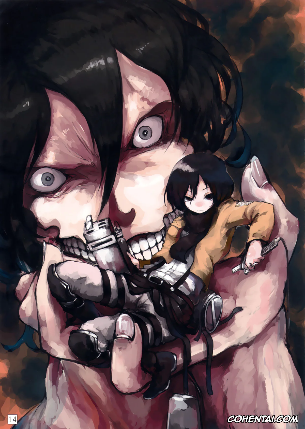 Shingeki No Kyojin | Attack On Titan xxx, Annie Leonhart xxx, Krista Lenz xxx, Mikasa Ackerman xxx, SHINNGEKI vol. 1 (Shingeki no Kyojin), pagina 13