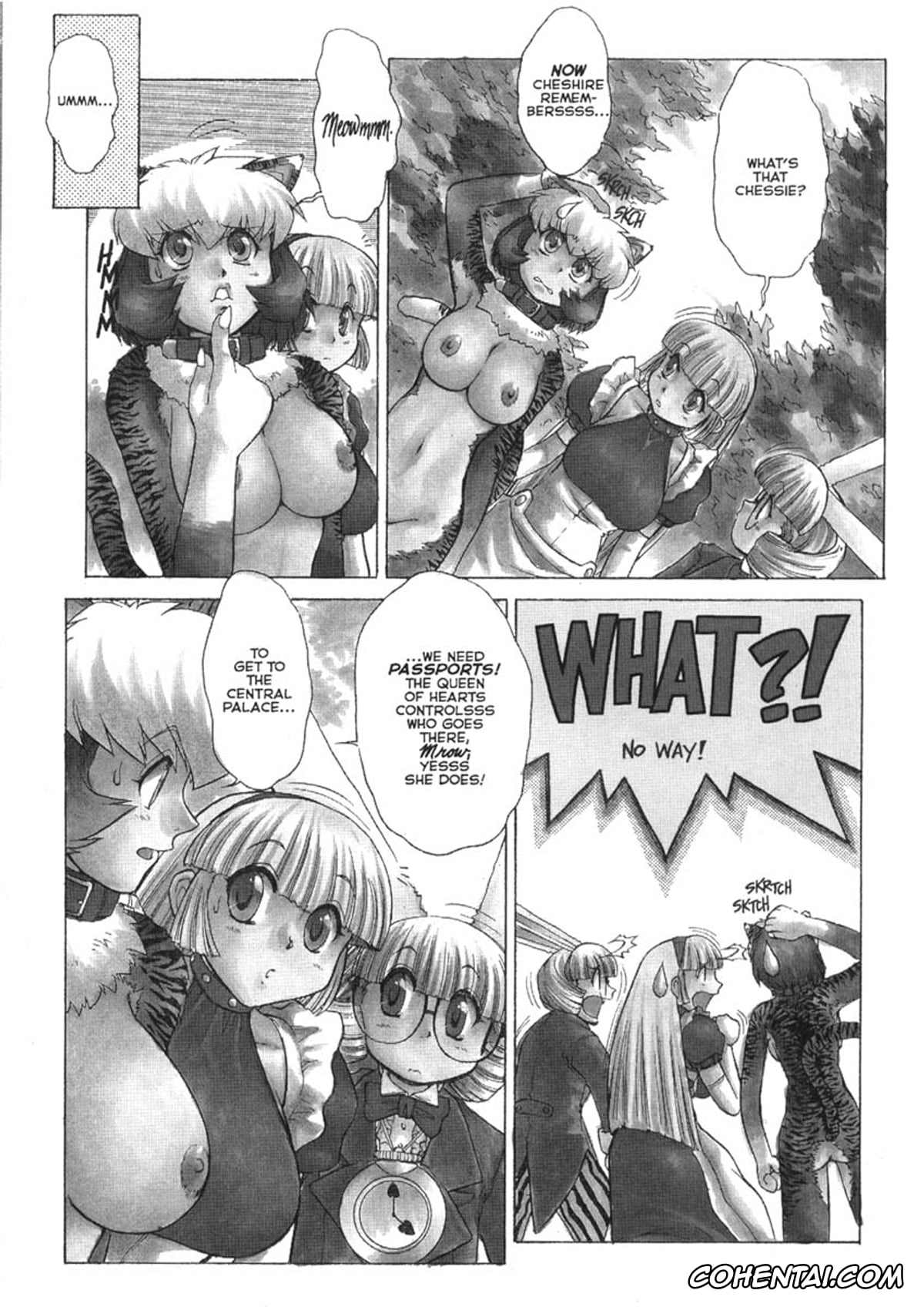 Alice In Wonderland hentai, Alice Liddell hentai, Cheshire Cat hentai, The Caterpillar hentai, White Rabbit hentai, ALICE SECOND Ch. 1 (Alice Extreme 1), pagina 3