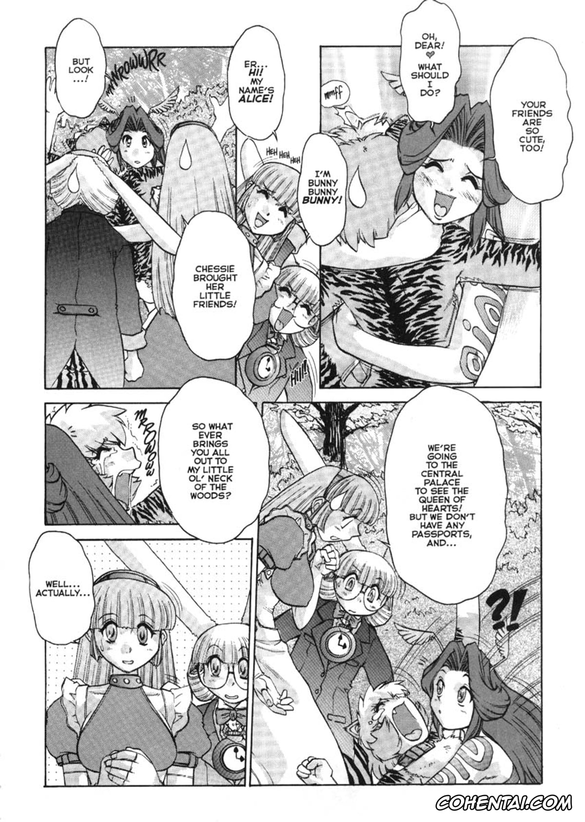 Alice In Wonderland xxx, Alice Liddell xxx, Cheshire Cat xxx, The Caterpillar xxx, White Rabbit xxx, ALICE SECOND Ch. 1 (Alice Extreme 1), pagina 7