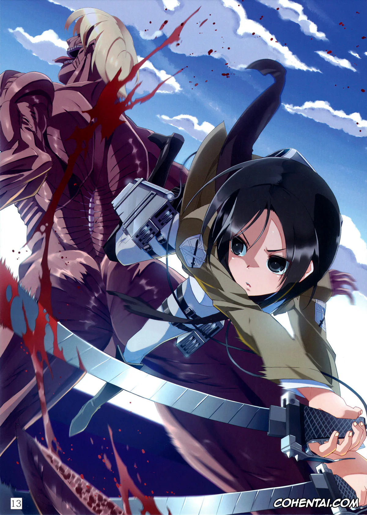 Shingeki No Kyojin | Attack On Titan hentai, Annie Leonhart hentai, Krista Lenz hentai, Mikasa Ackerman hentai, Sasha Blouse hentai, SHINNGEKI vol. 2 (Shingeki no Kyojin), pagina 12