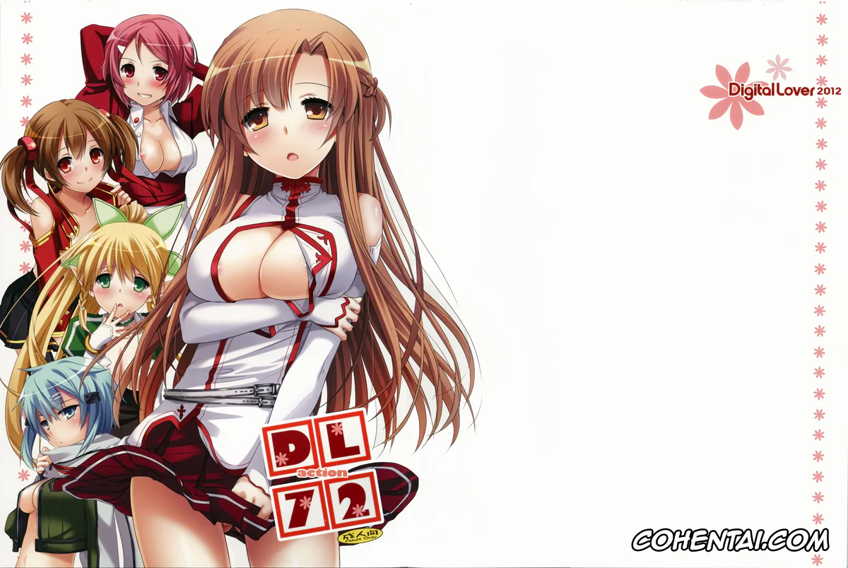 Sword Art Online xxx, Asuna Yuuki xxx, Kazuto Kirigaya | Kirito xxx, Keiko Ayano | Silica xxx, Lyfa | Leafa xxx, Rika Shinozaki | Lisbeth xxx, Shino Asada | Sinon xxx, Suguha Kirigaya xxx, D.L. action 72 (Sword Art Online), pagina 1