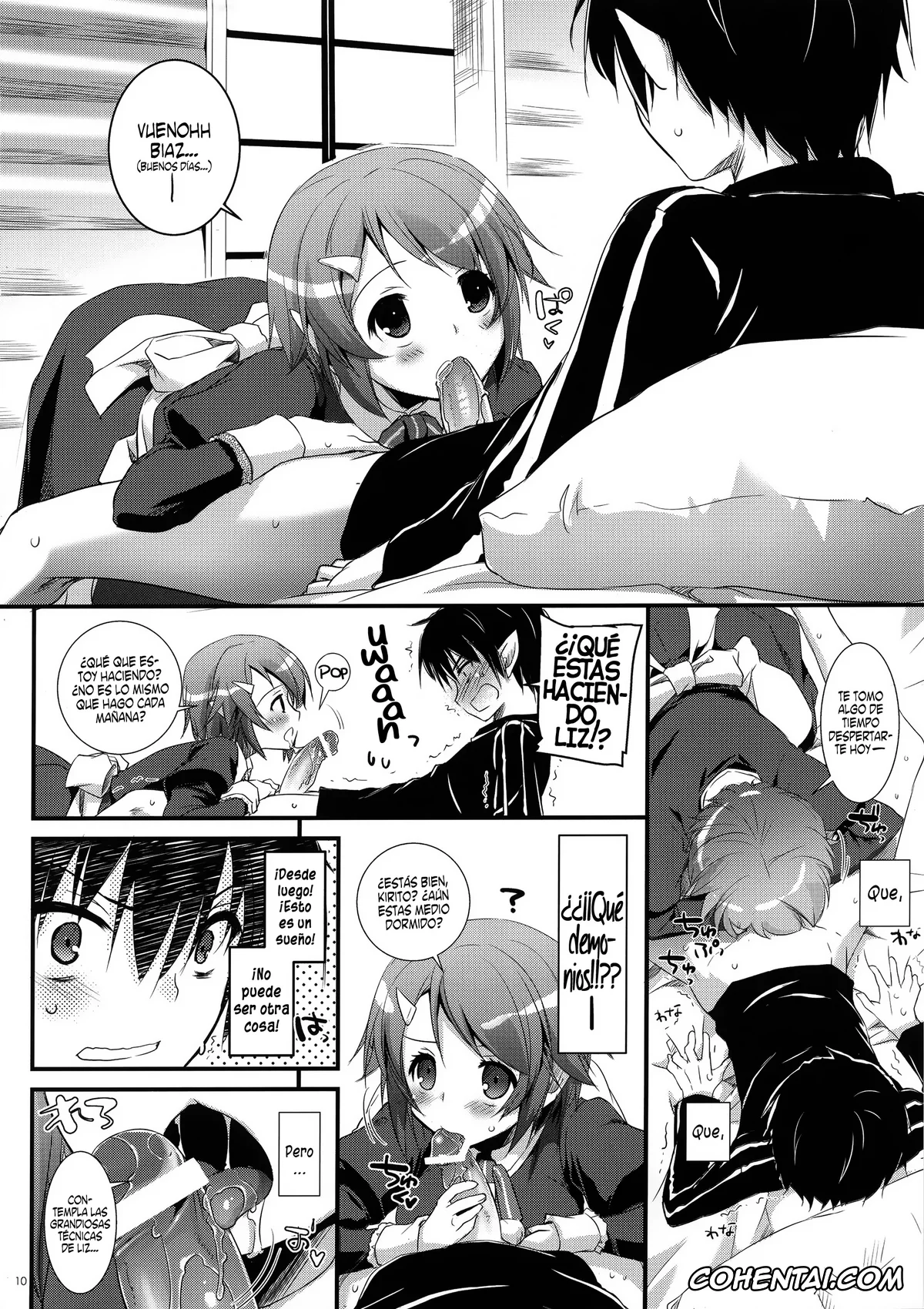 Sword Art Online hentai, Asuna Yuuki hentai, Kazuto Kirigaya | Kirito hentai, Keiko Ayano | Silica hentai, Lyfa | Leafa hentai, Rika Shinozaki | Lisbeth hentai, Shino Asada | Sinon hentai, Suguha Kirigaya hentai, D.L. action 72 (Sword Art Online), pagina 9