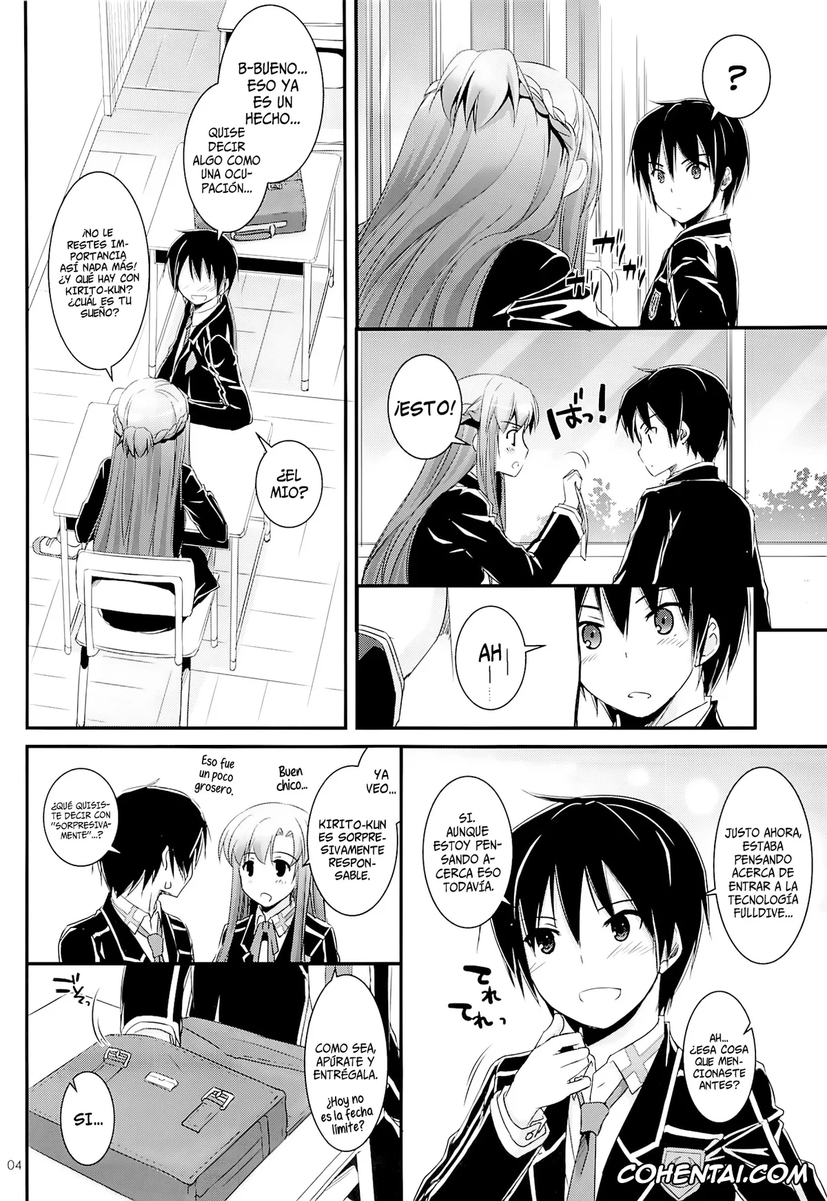 Sword Art Online hentai, Asuna Yuuki hentai, Kazuto Kirigaya | Kirito hentai, D.L. action 74 (Sword Art Online), pagina 3
