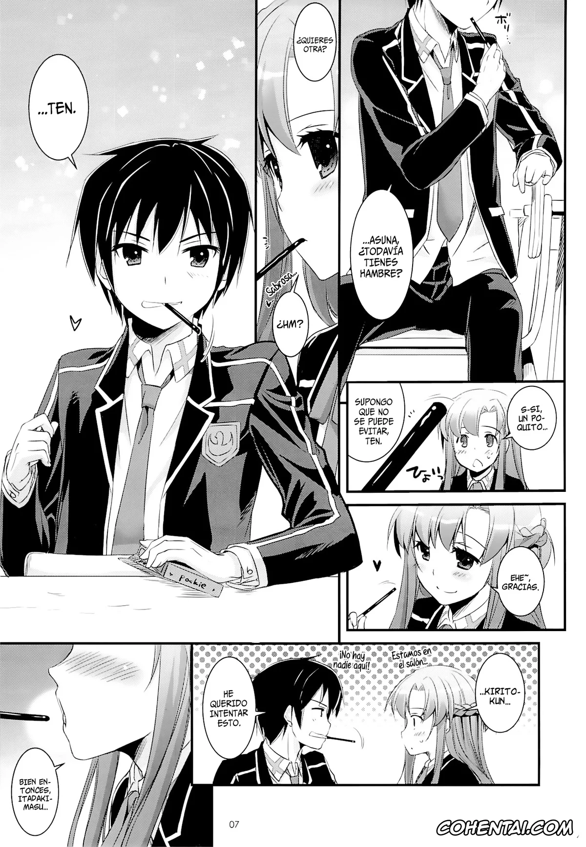 Sword Art Online hentai, Asuna Yuuki hentai, Kazuto Kirigaya | Kirito hentai, D.L. action 74 (Sword Art Online), pagina 6