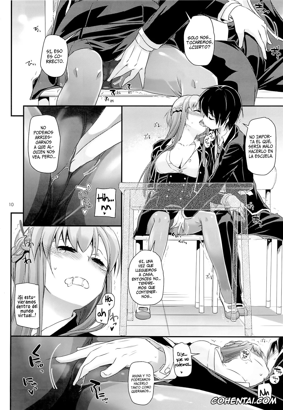 Sword Art Online hentai, Asuna Yuuki hentai, Kazuto Kirigaya | Kirito hentai, D.L. action 74 (Sword Art Online), pagina 9